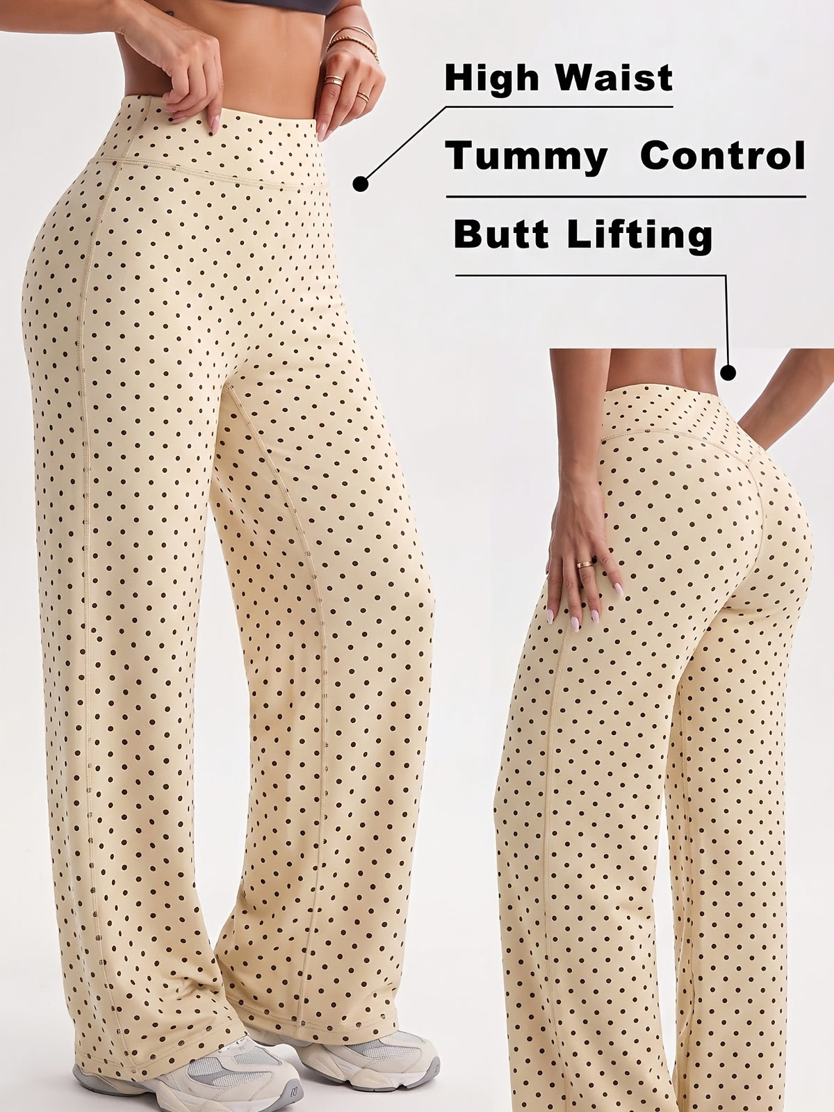 Soft Plush Tummy Control Leggings - As Shown