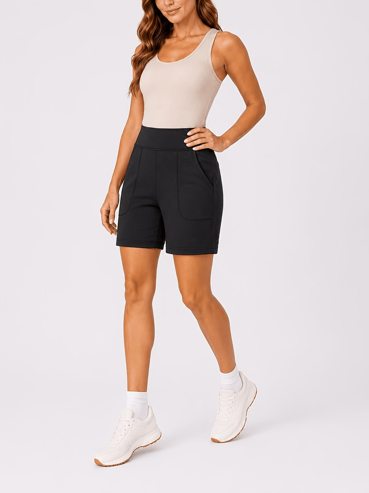 Longline Bermuda Pocket Shorts - Black