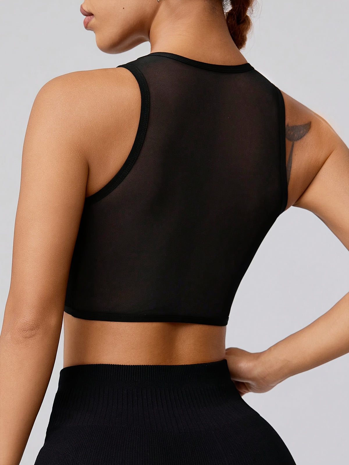 Casual Outdoor Sports Tank Top - Black