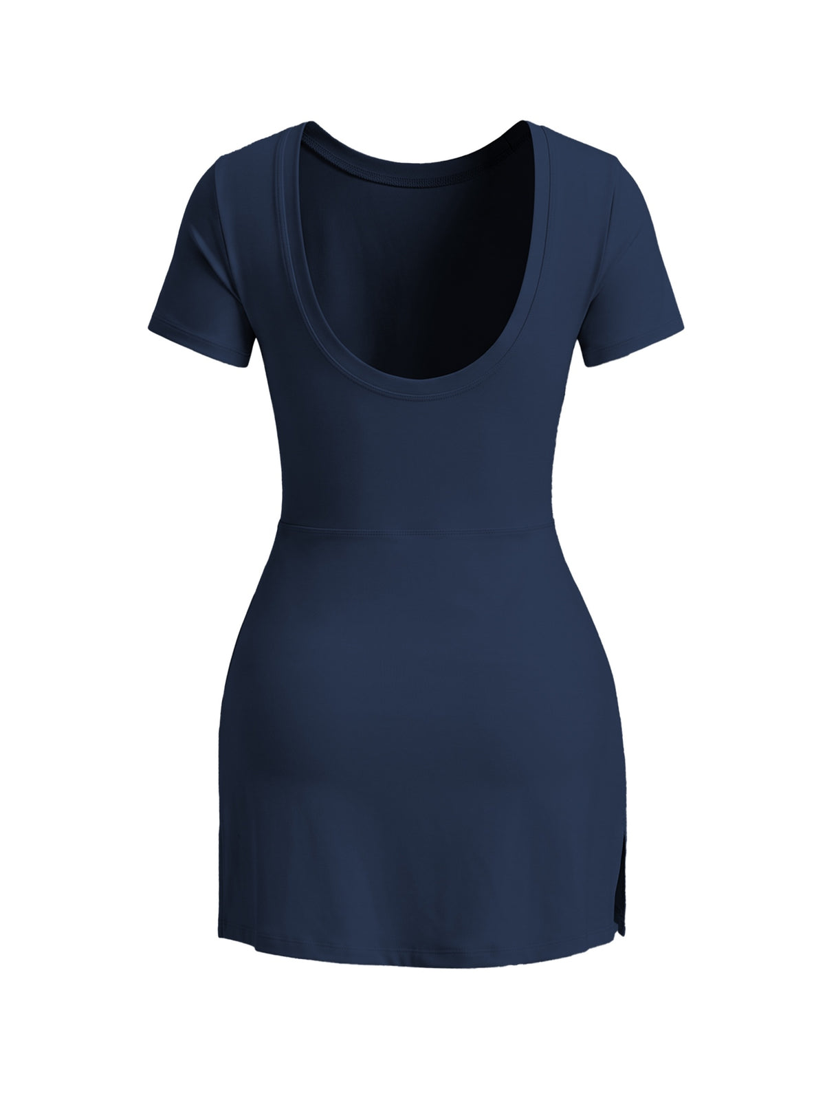 Tie Waist Wrap Tennis Dress - Navy