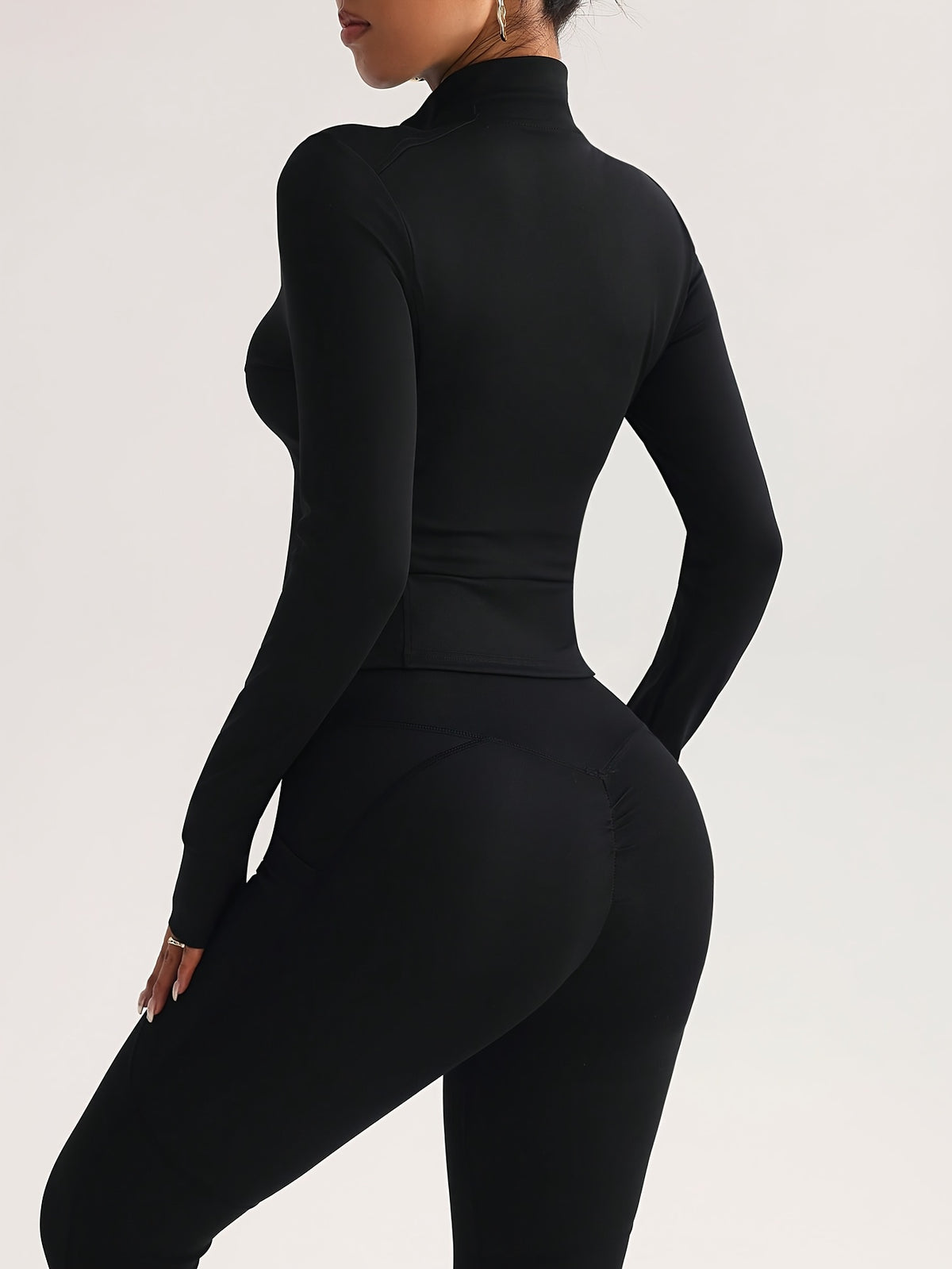 Lightweight Zip Front Jacket - Black