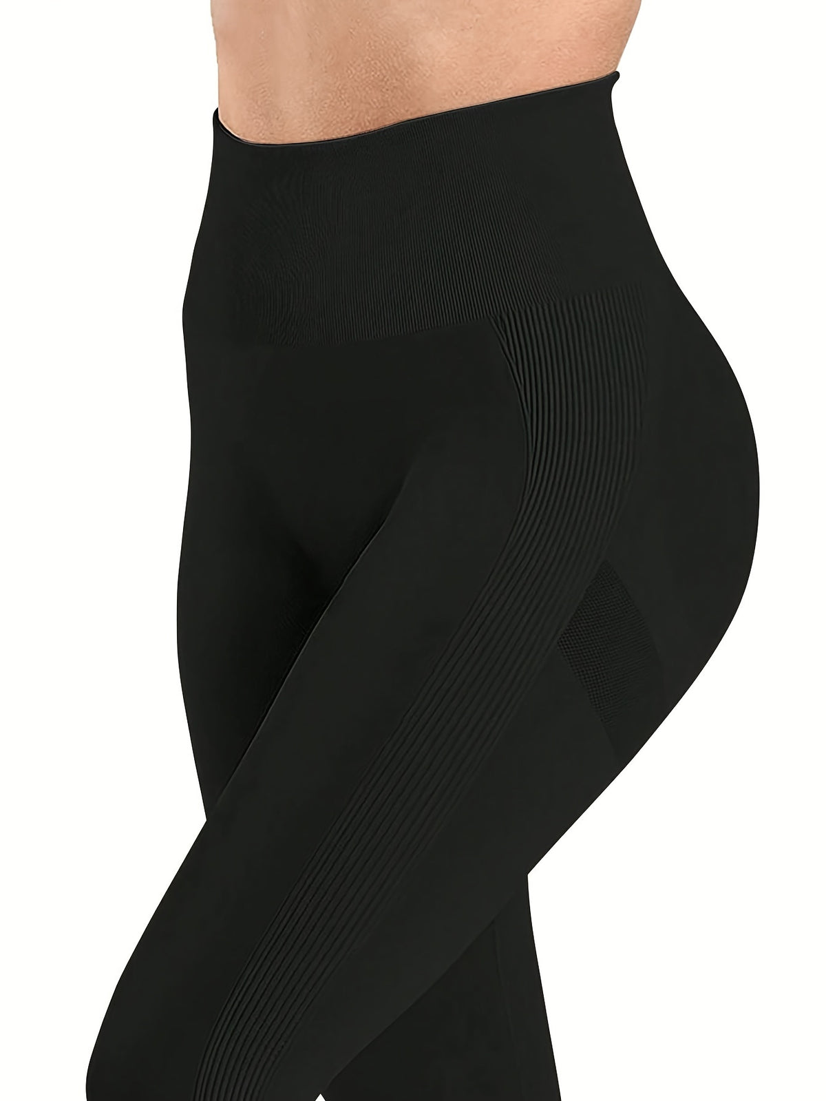 2 Pack Quick-Dry Wide Waist Leggings - Black & Wine Red