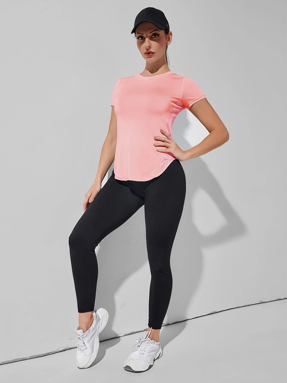 Quick Dry Running Tee - Pink Red