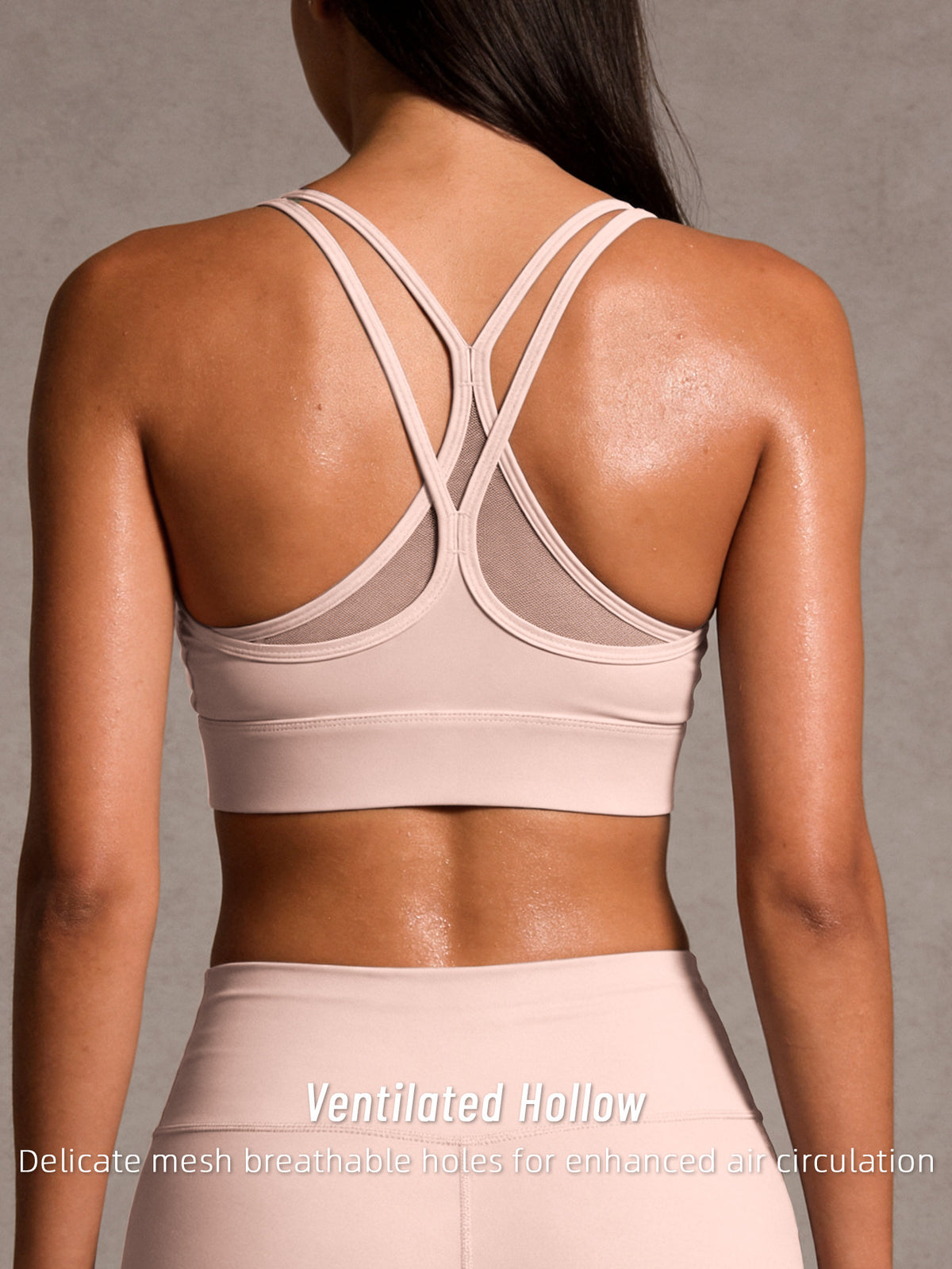 Criss-Cross Back Racer Tank Top - Hot Pink