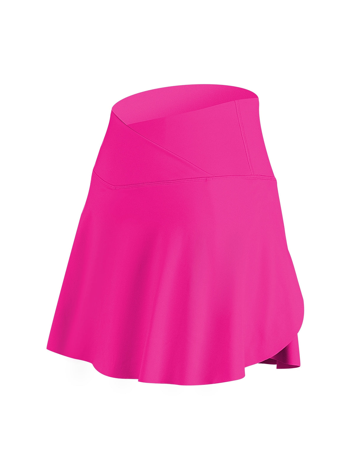 2-in-1 Pleated Pocket Skort - Bright Pink
