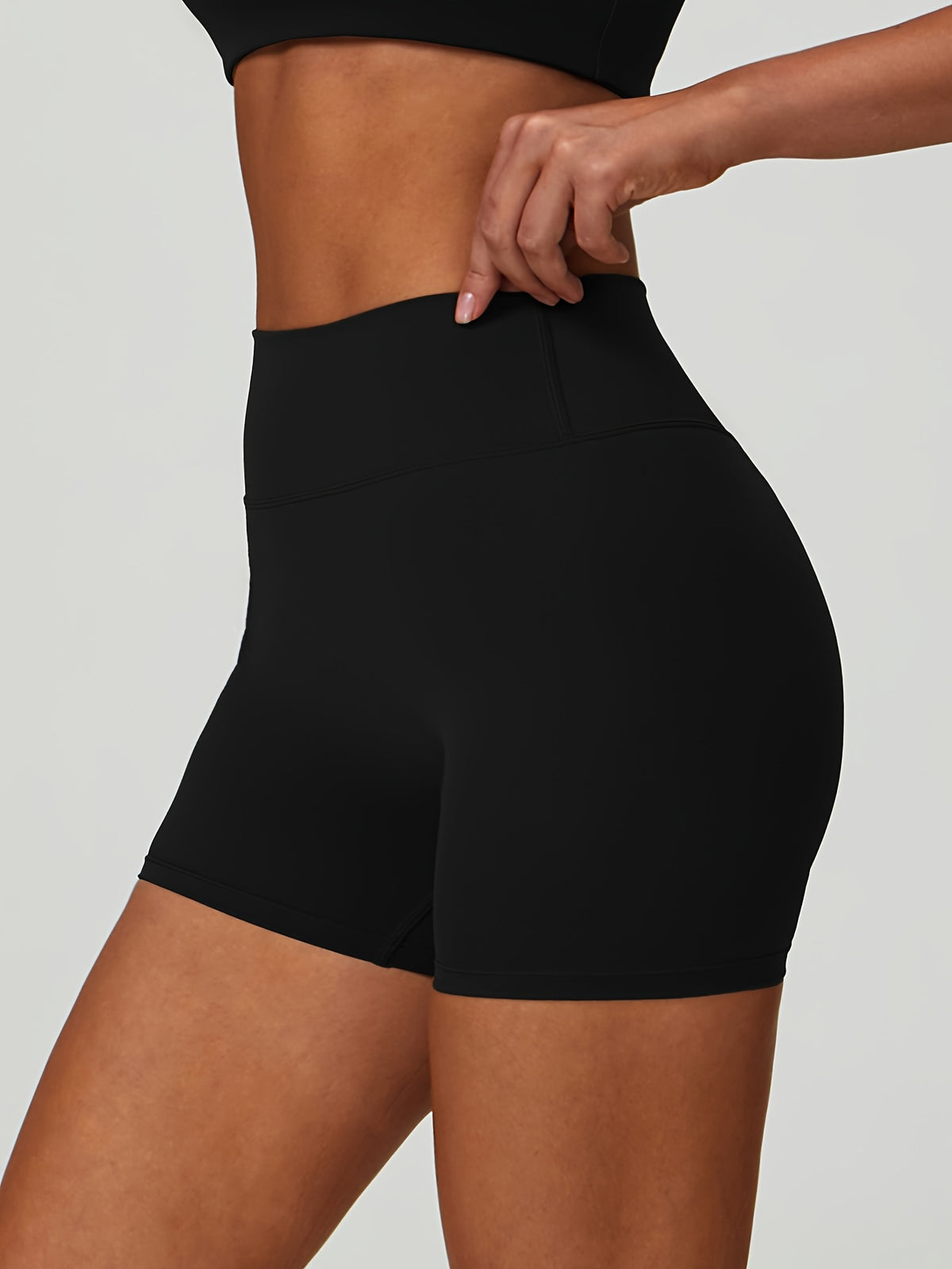 Compression Workout Shorts - Ink Black