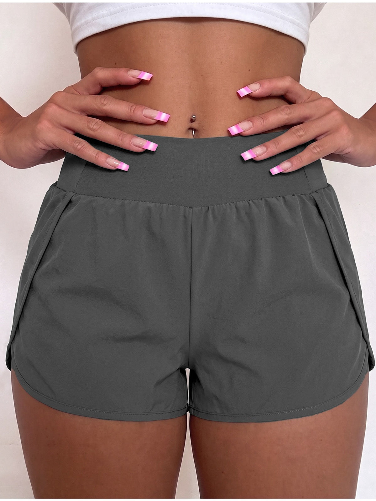 Pocket 2-in-1 Anti-Peek Sport Skort - Grey