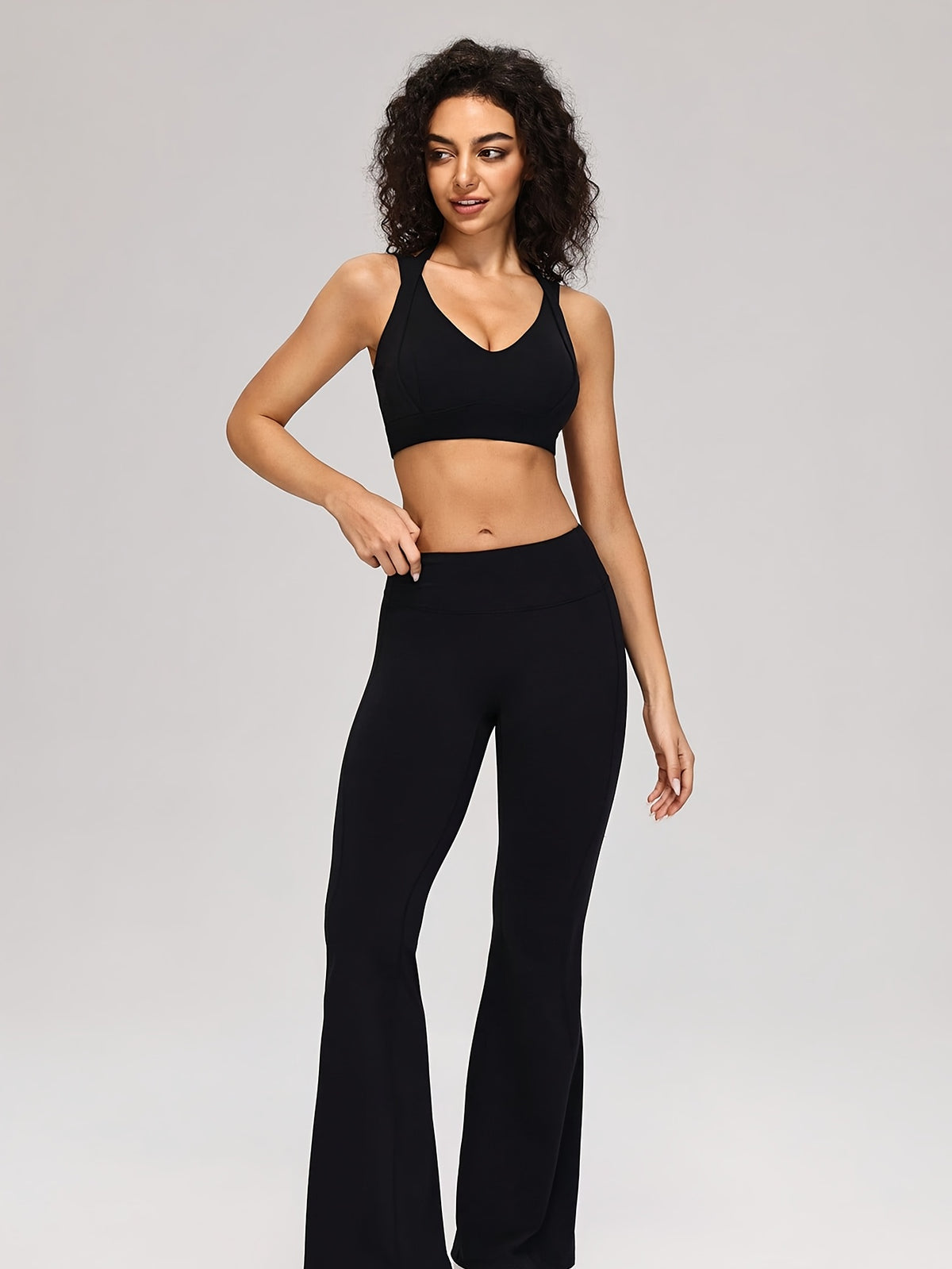 Essential Top & Trousers Set - Black