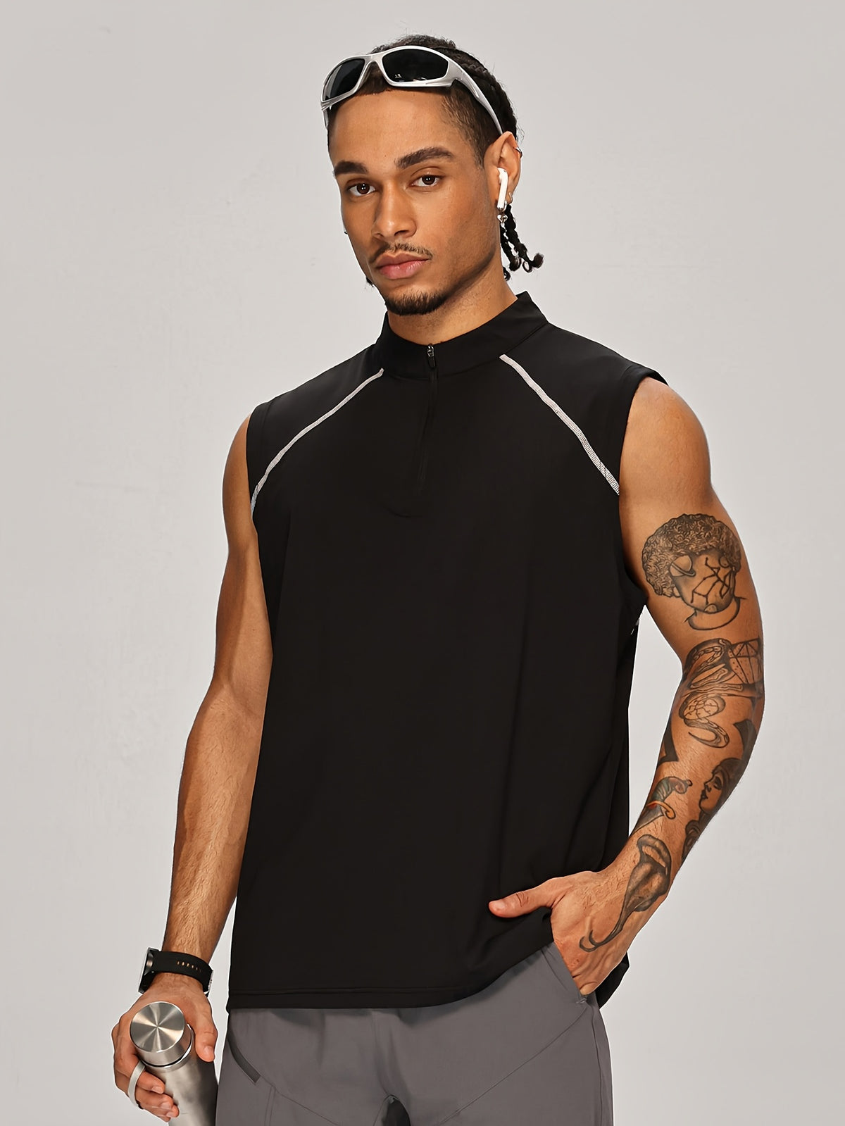 Men's Half Zip Training Vest