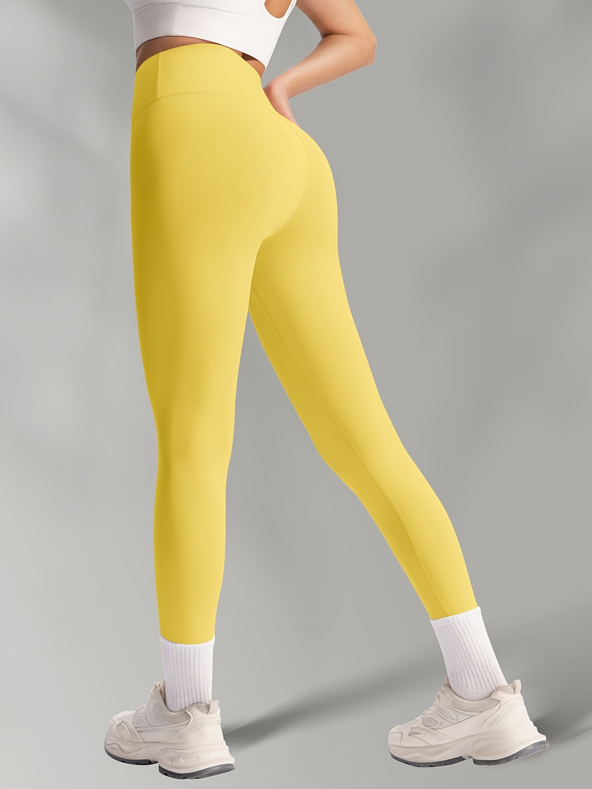 Buttery Soft High Waist Leggings - Yellow