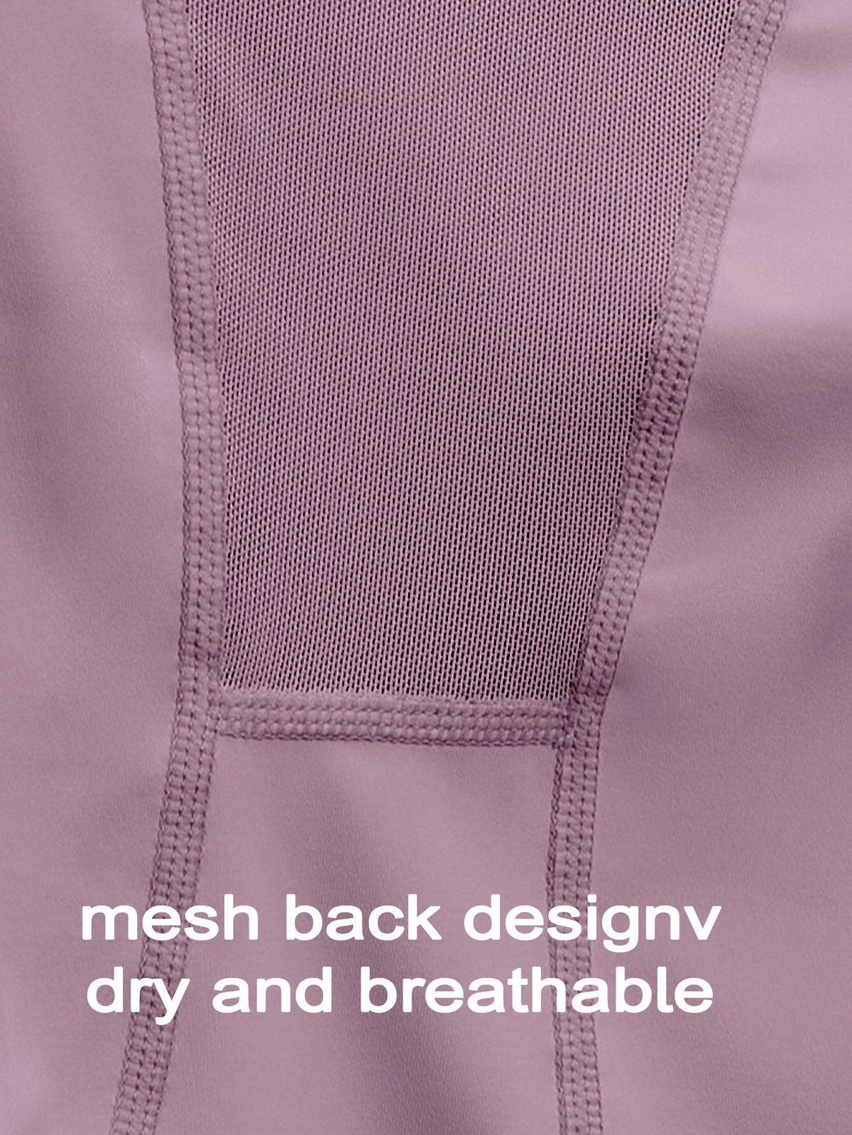 Mesh Back Panel Long Sleeve Top - Dusty Rose