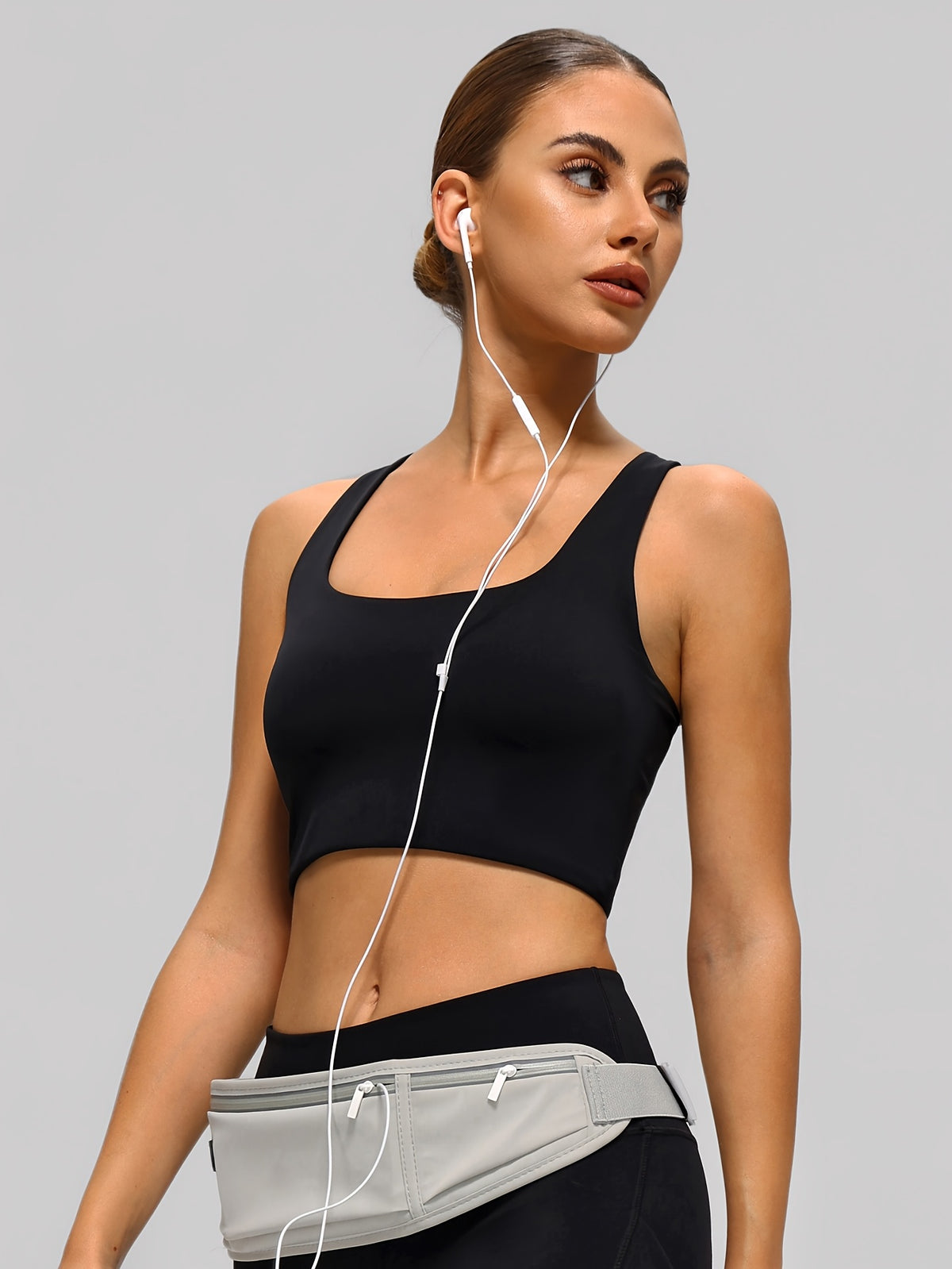 Sports Bra Base Layer Vest - Black
