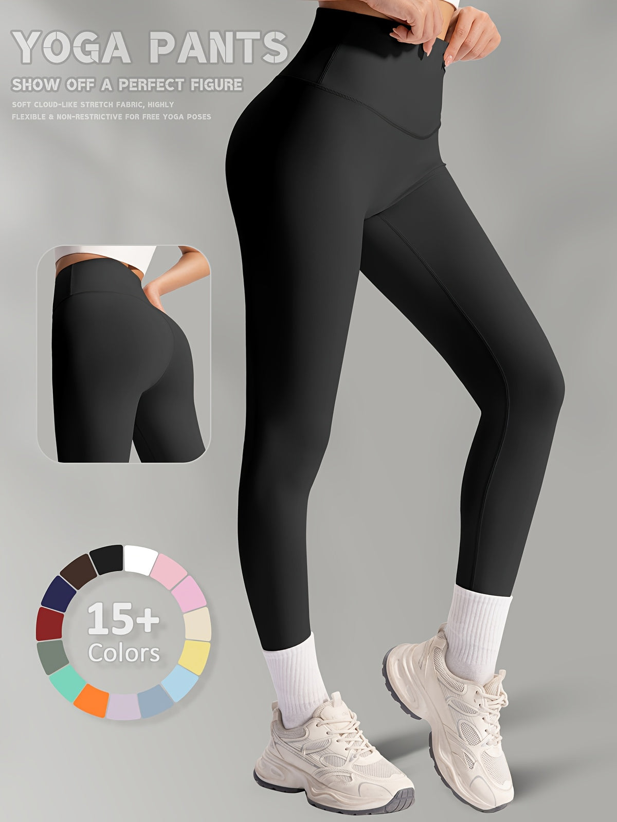 Buttery Soft High Waist Leggings - Black