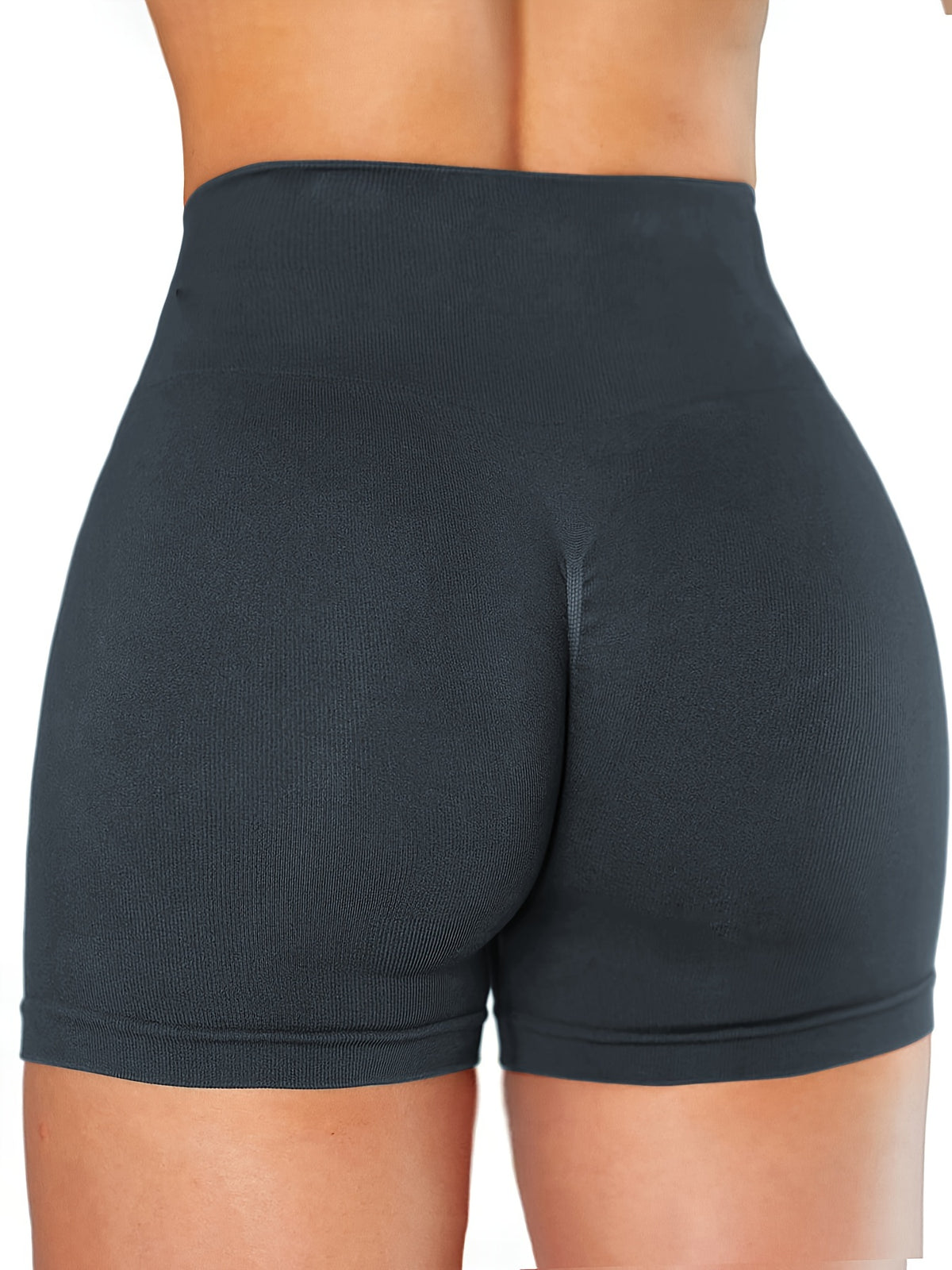 2 Pack Seamless Biker Shorts - Black+Grey