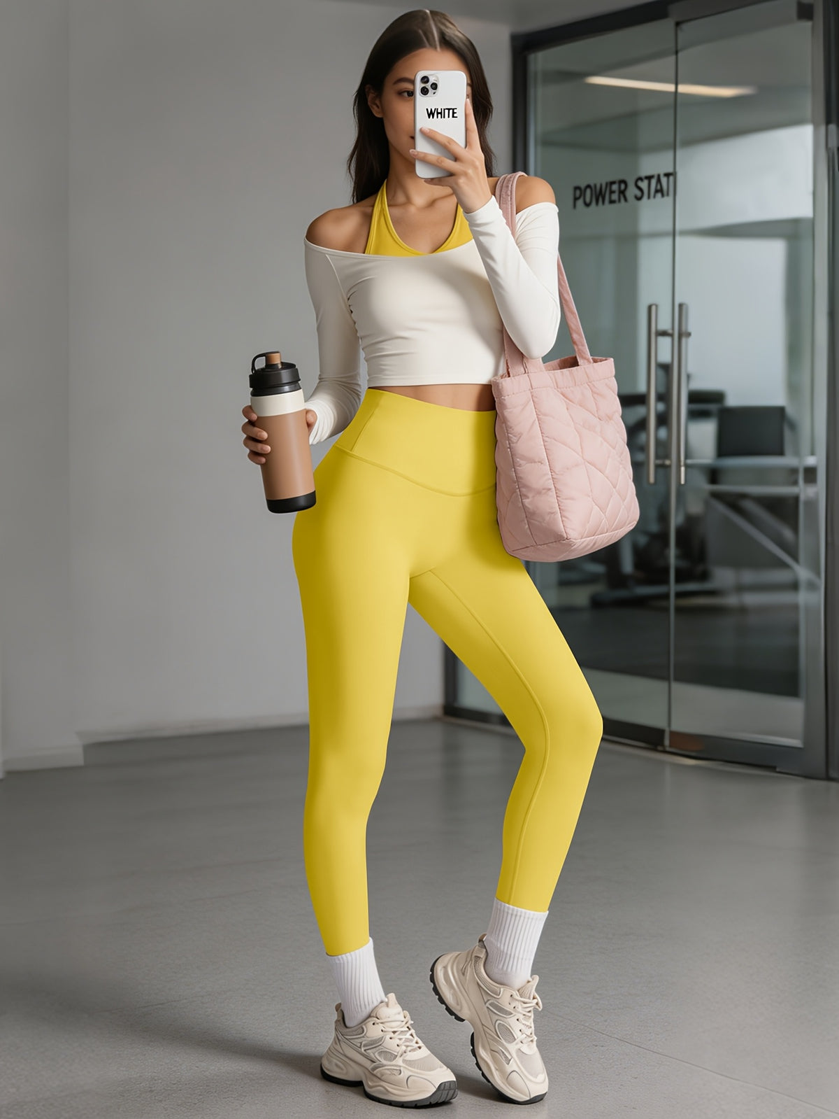 Buttery Soft High Waist Leggings - Yellow