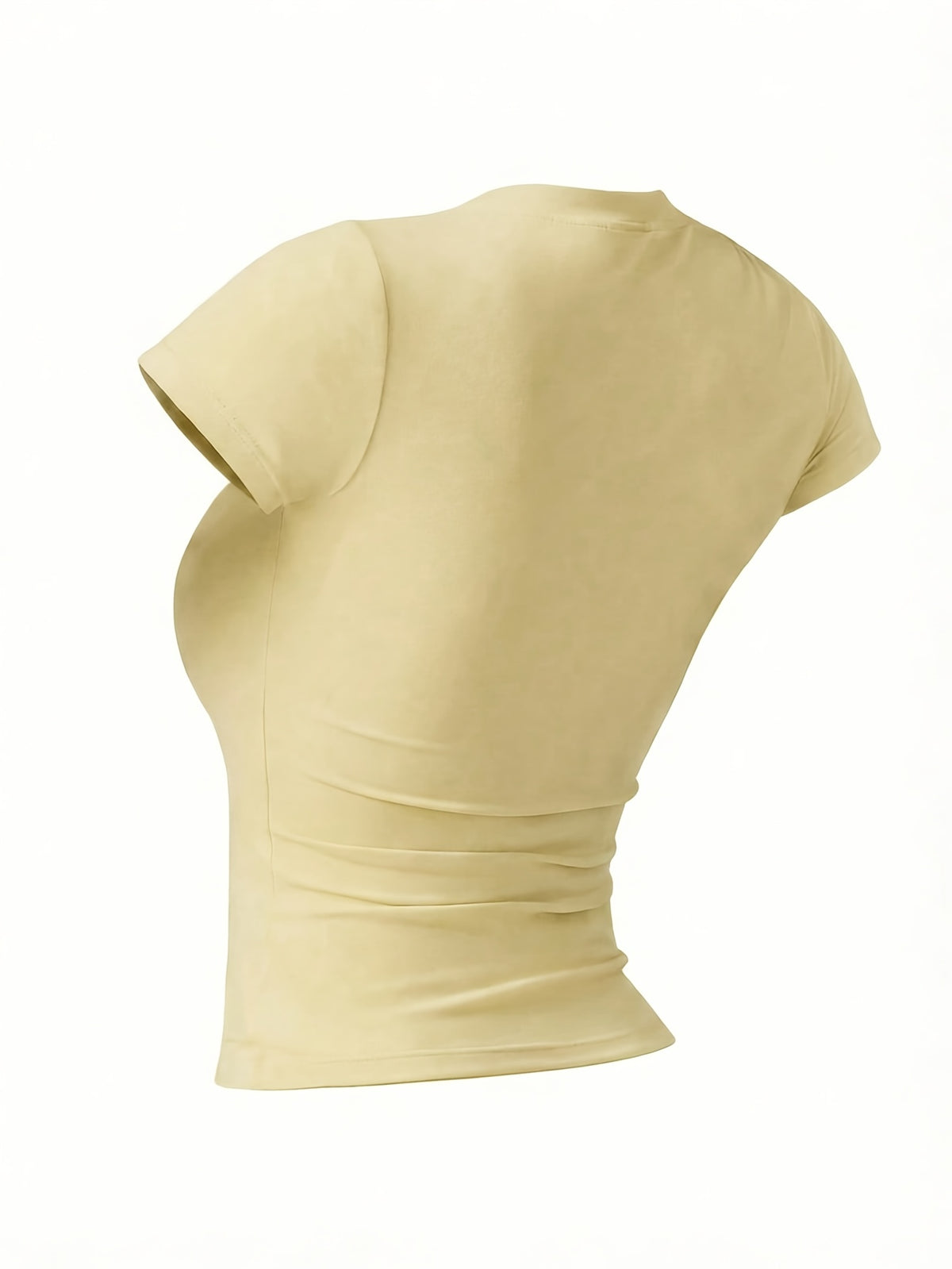 Slim Fit Short Sleeve Sports Tee - Yellow