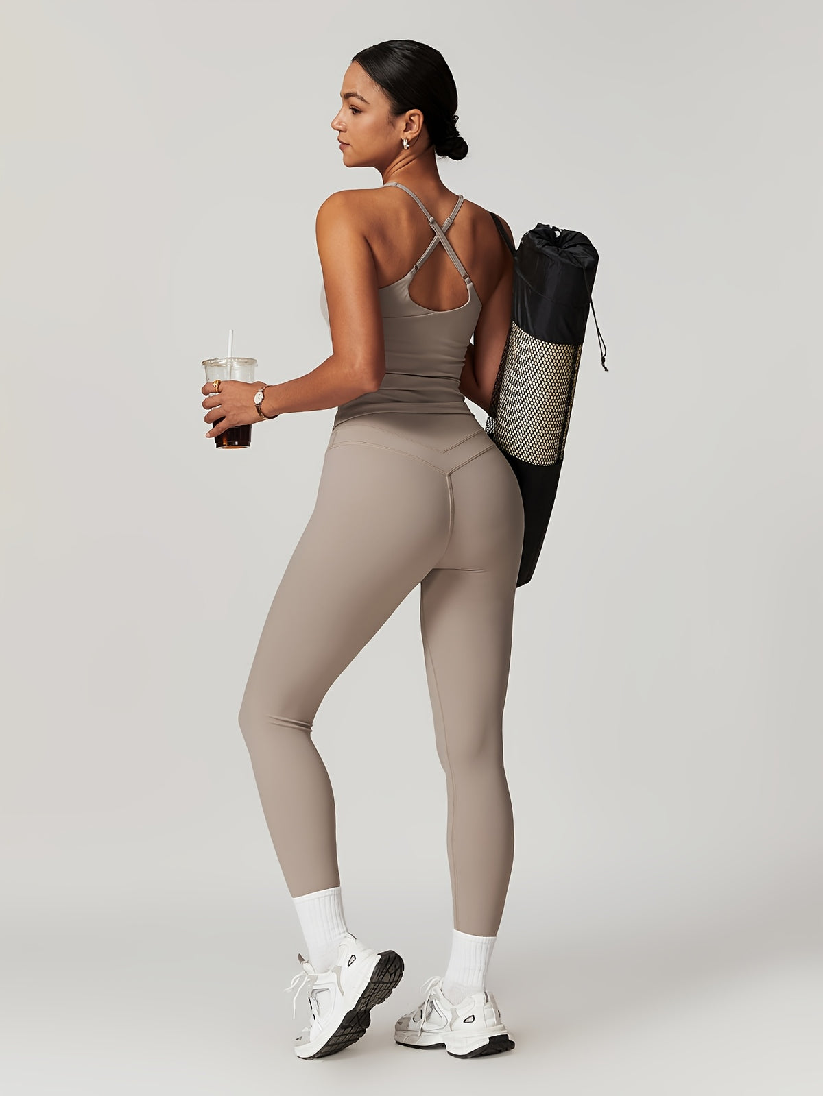 Strappy Tank & Pants Set - Khaki