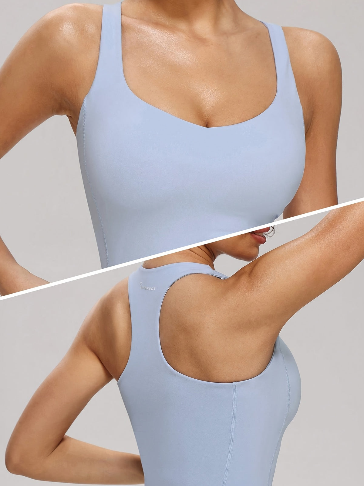 Versatile Sports Tank - Light Steel Blue