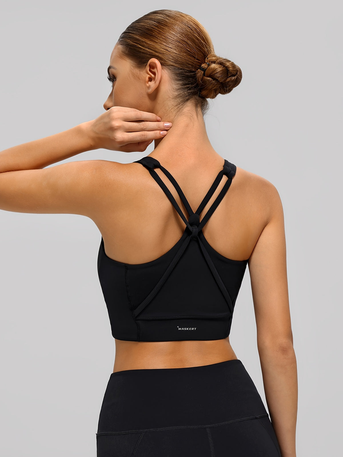 Sports Bra Base Layer Vest - Black