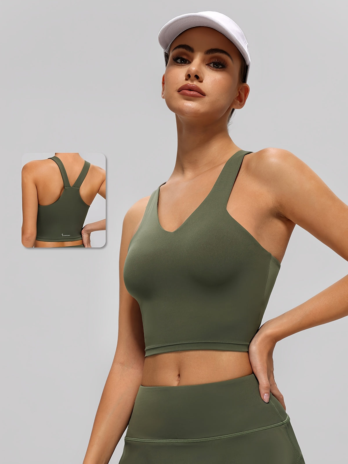 Camisole Sports Tank - Olive