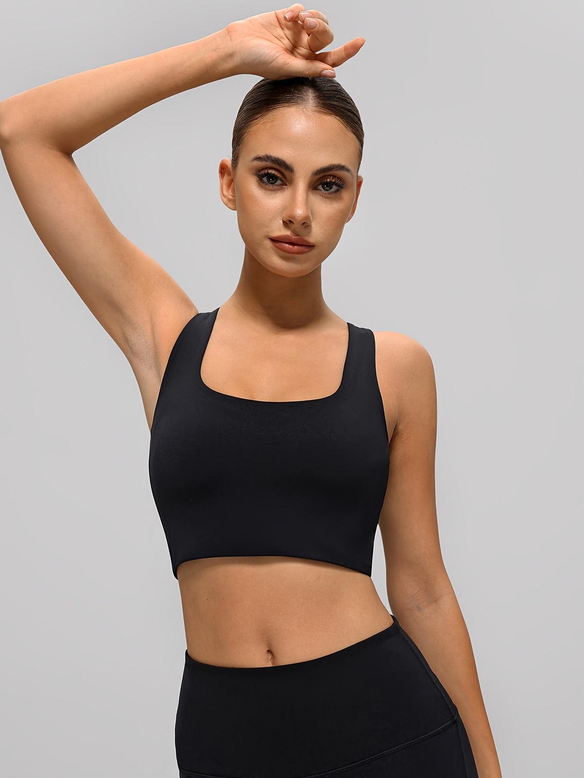 Sports Bra Base Layer Vest - Black