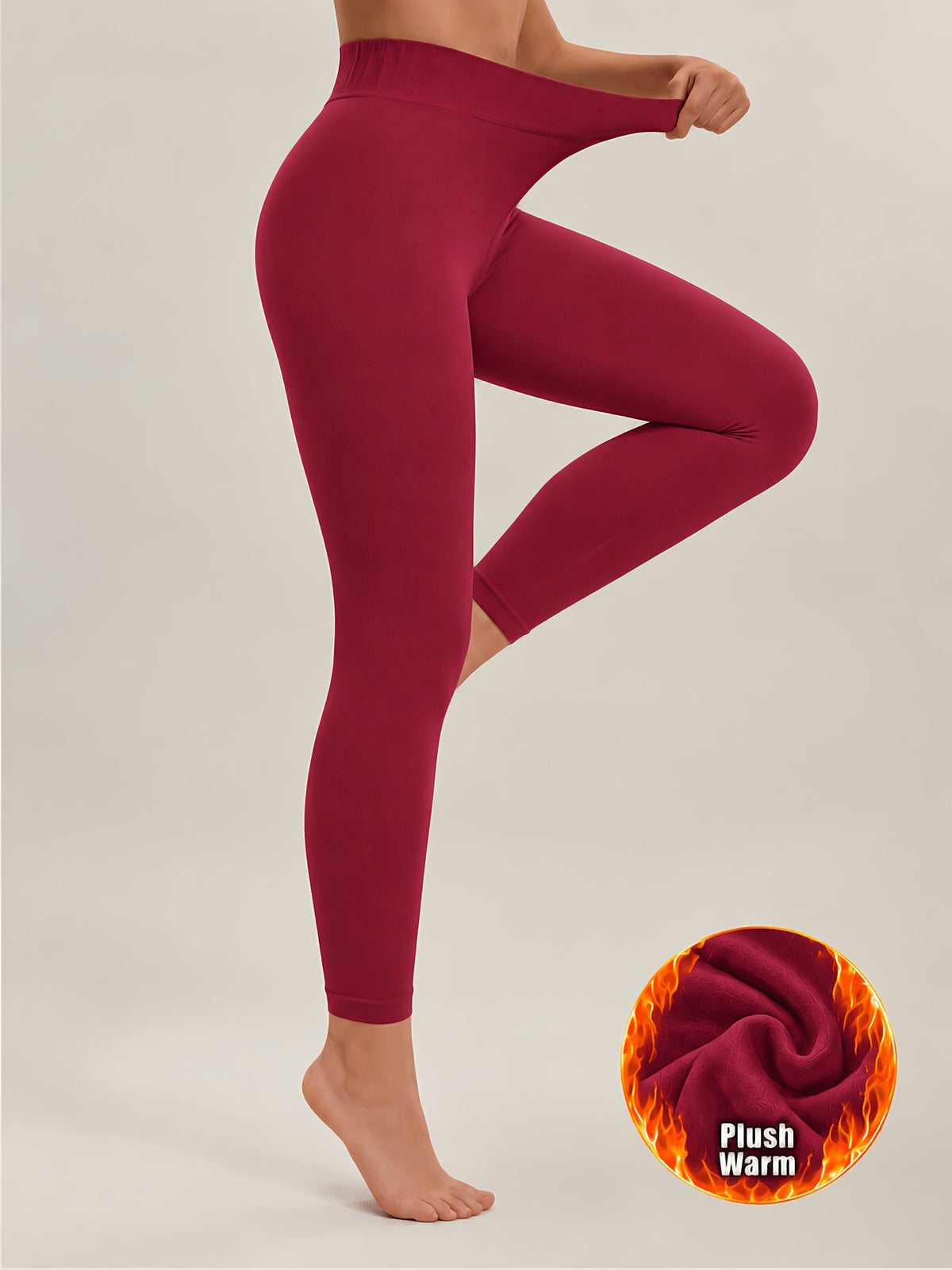 Thermal Base Layer Top & Pants Set - Red