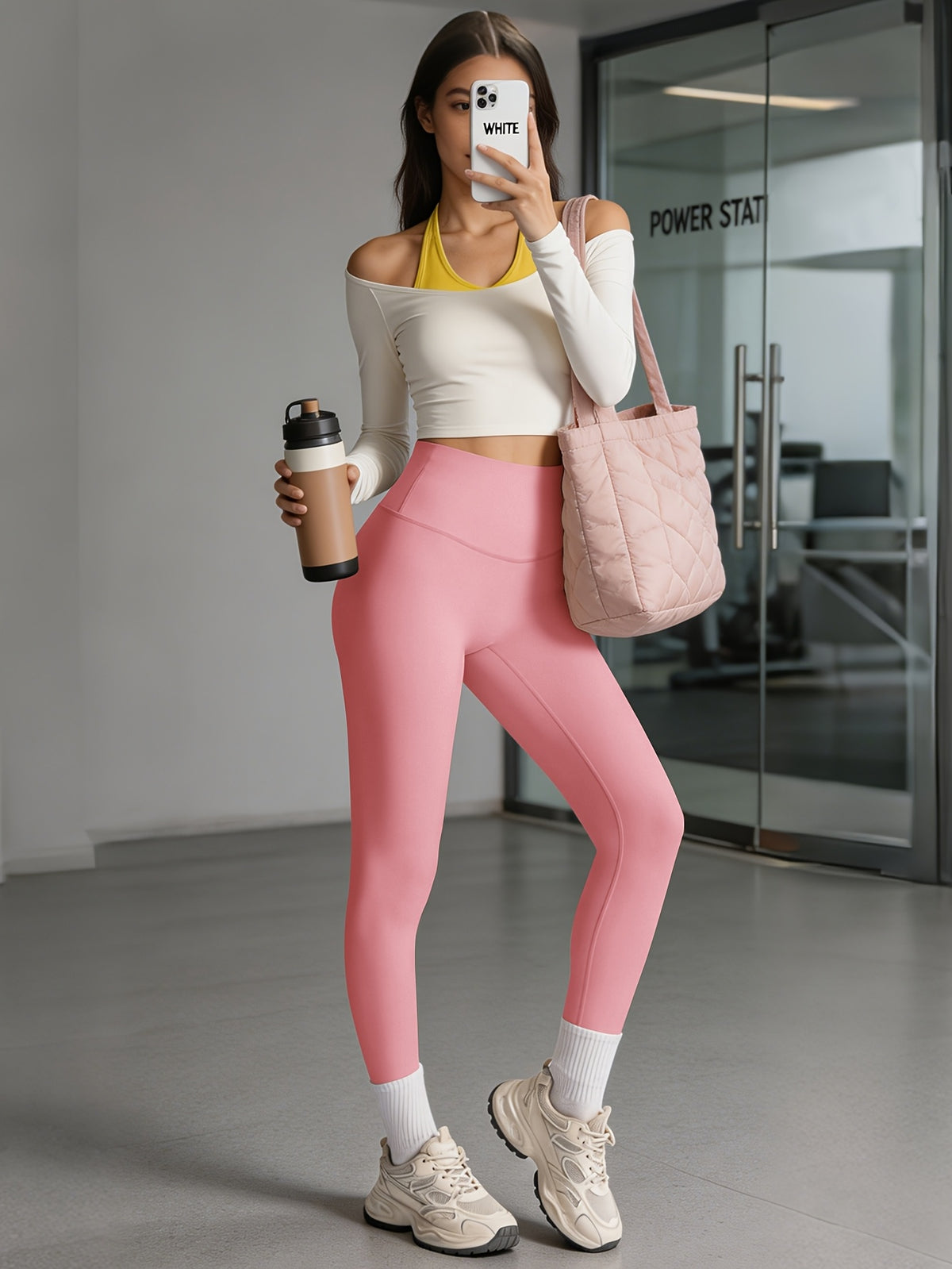 Buttery Soft High Waist Leggings - Pink