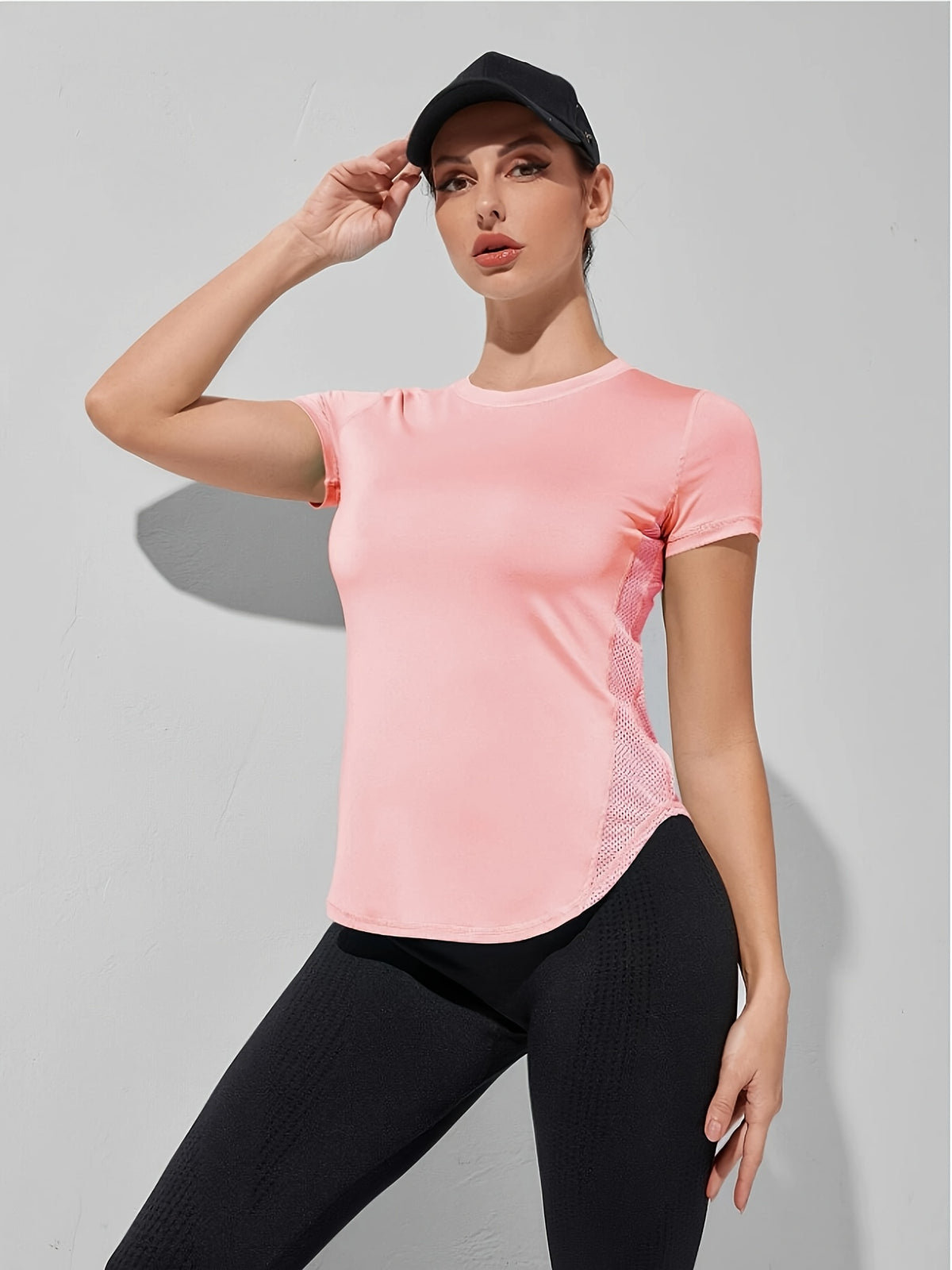 Quick Dry Running Tee - Pink Red