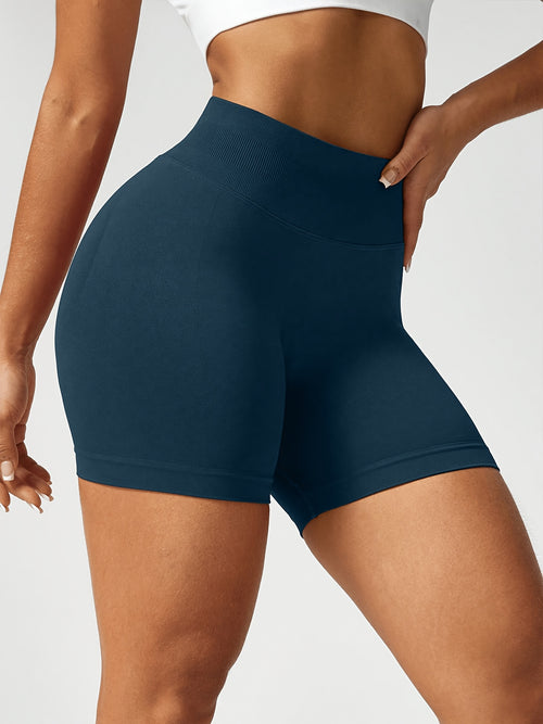 2 Pack Ribbed Shorts & Leggings - Navy