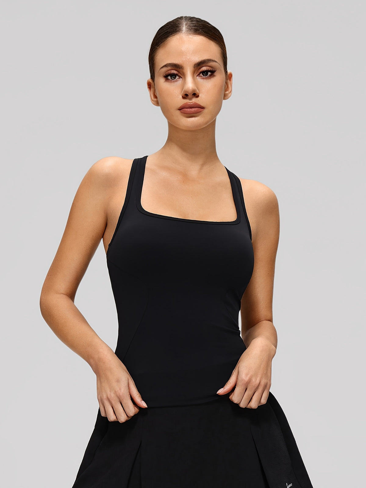 Form Fitting Sports Cami - Black