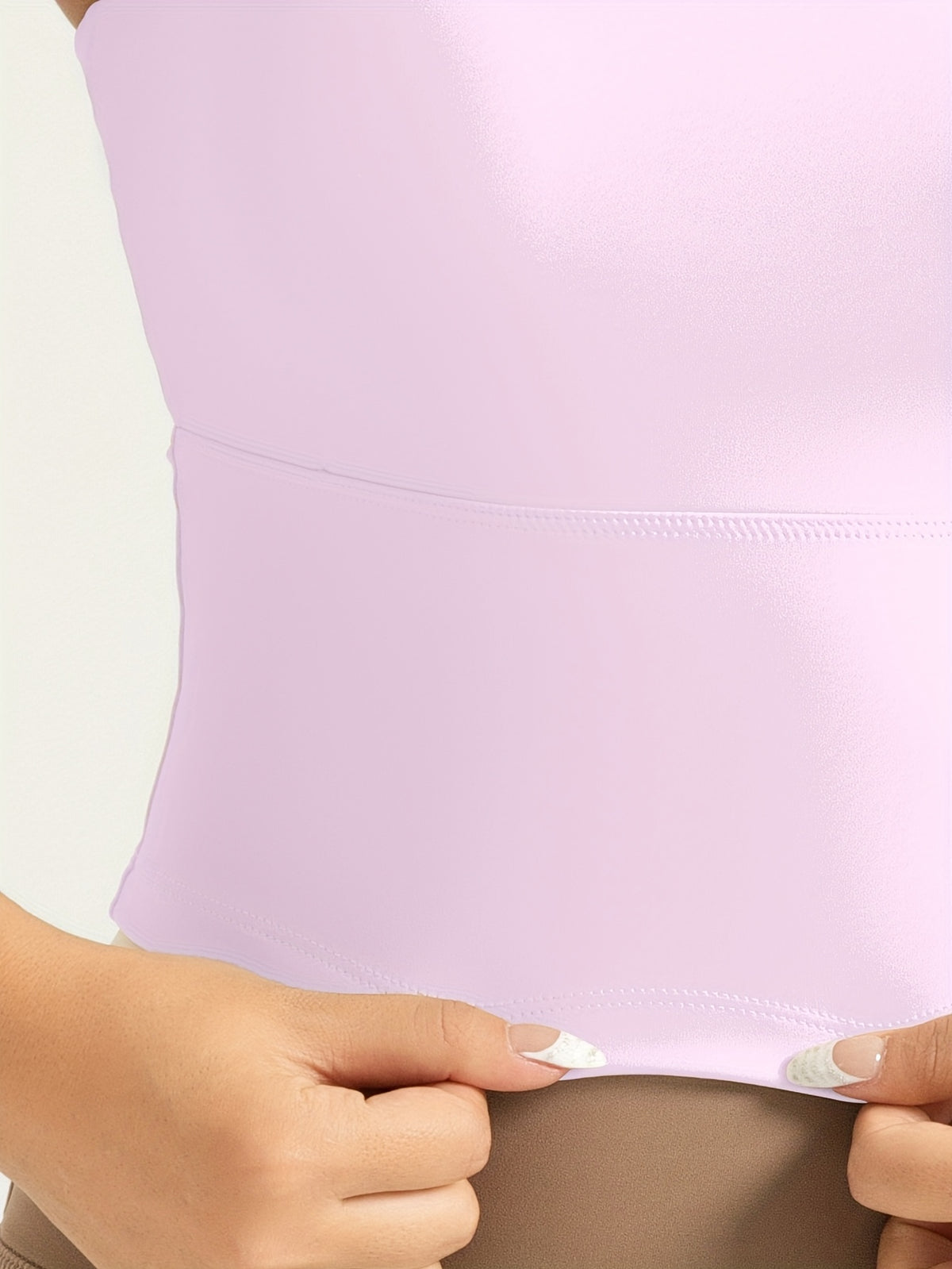 Color Block Padded Yoga Cami - Hot Pink