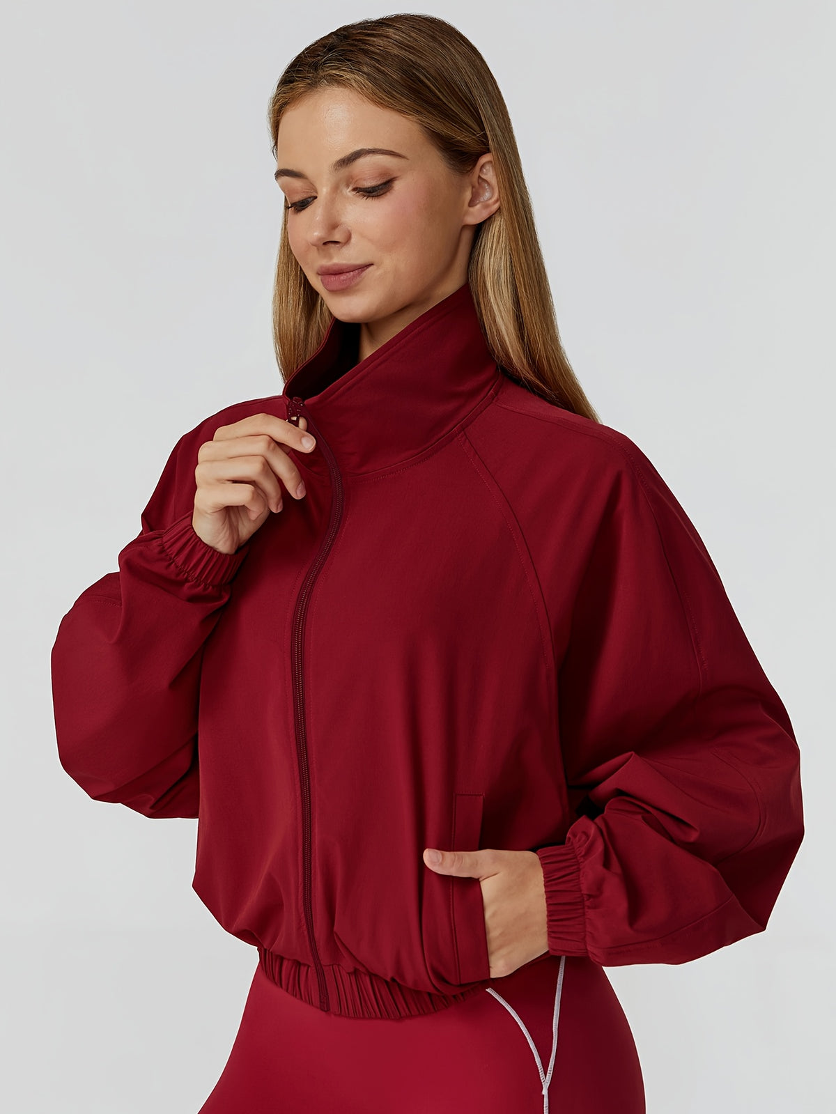 Relaxed Fit Jacket - Brick Red