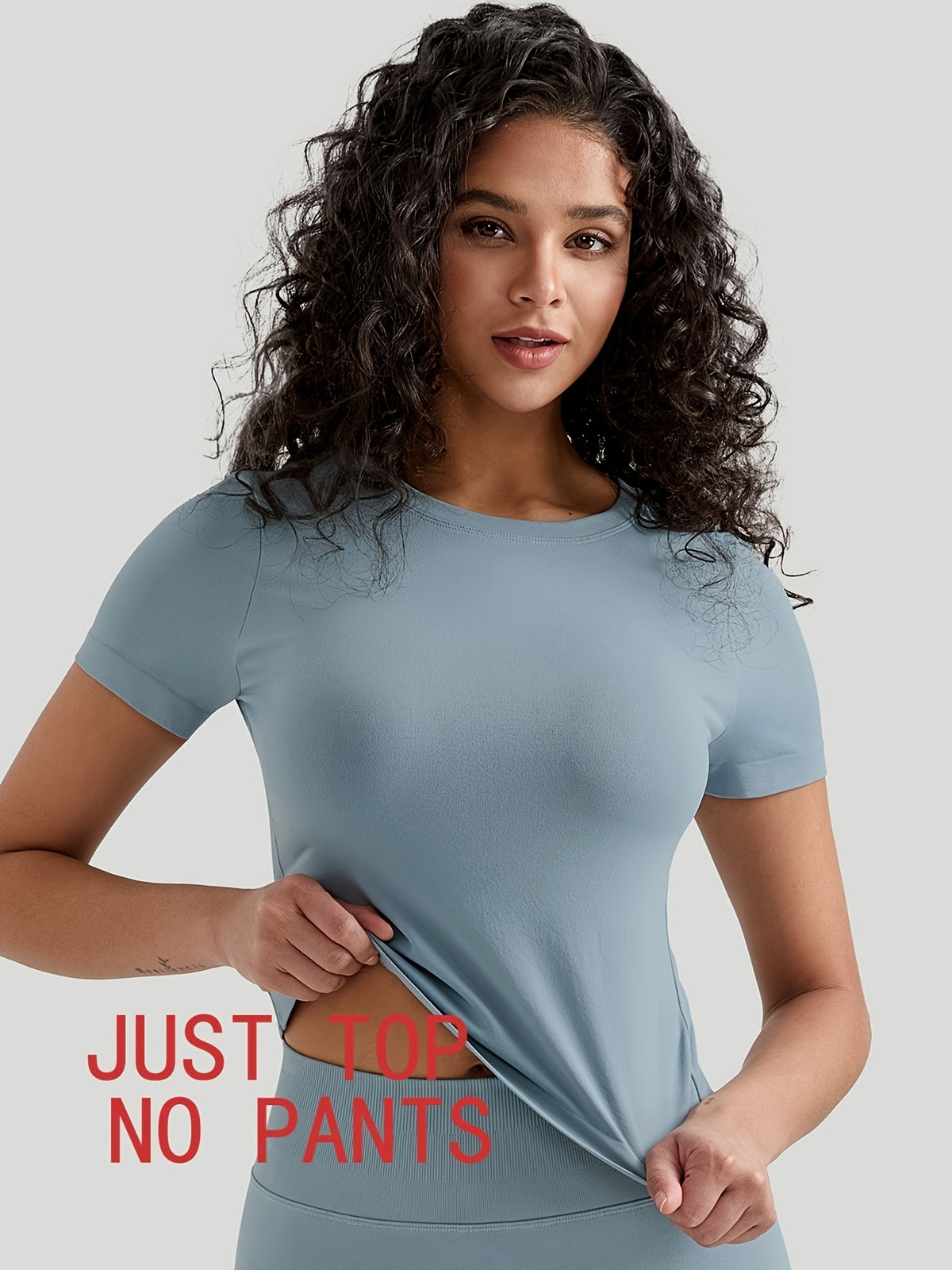 Seamless Short Sleeve Running Tee - Slate Grey