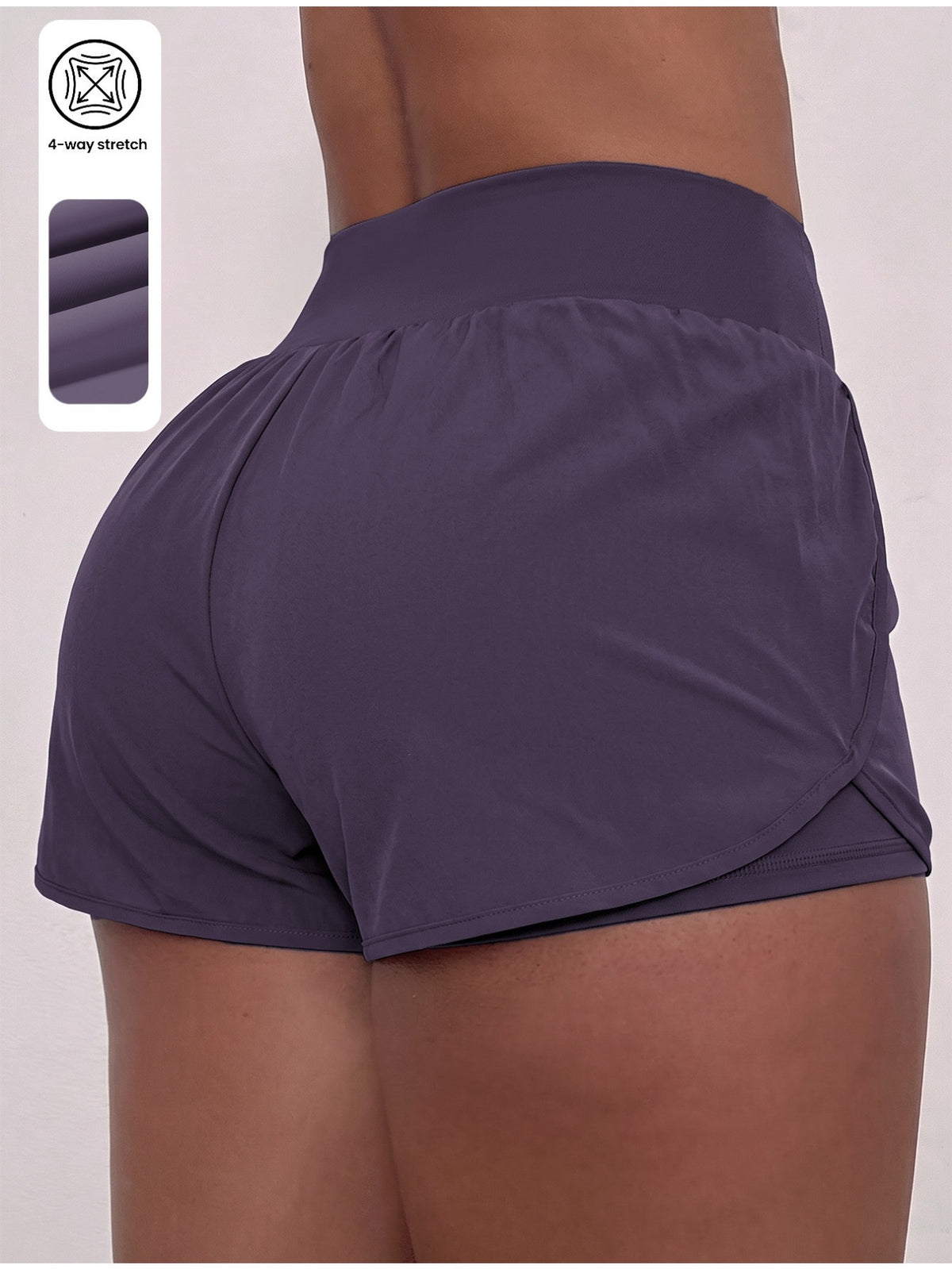 Pocket 2-in-1 Anti-Peek Sport Skort - Deep Purple