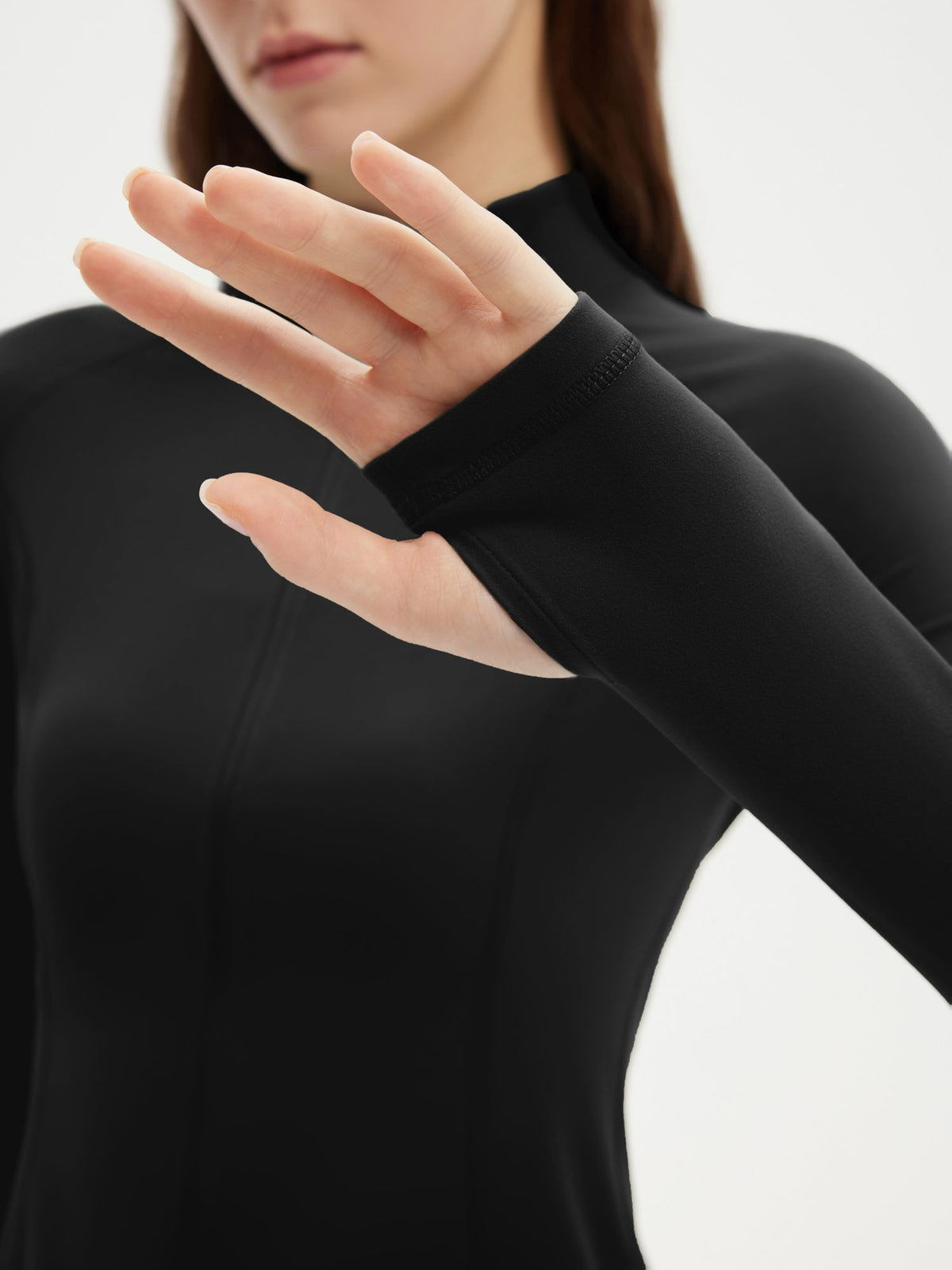 Full Zip Jacket & Leggings Set - Black
