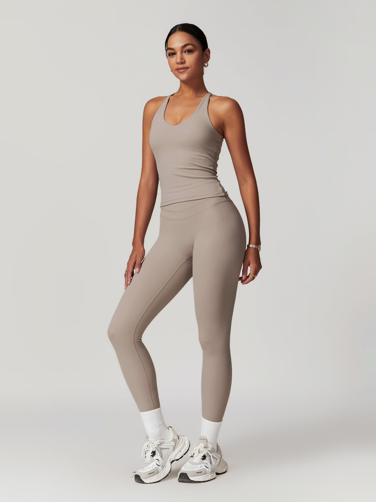 Strappy Tank & Pants Set - Khaki