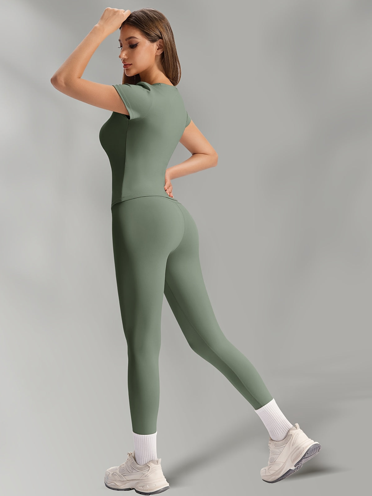 Buttery Soft High Waist Leggings - Sage Green