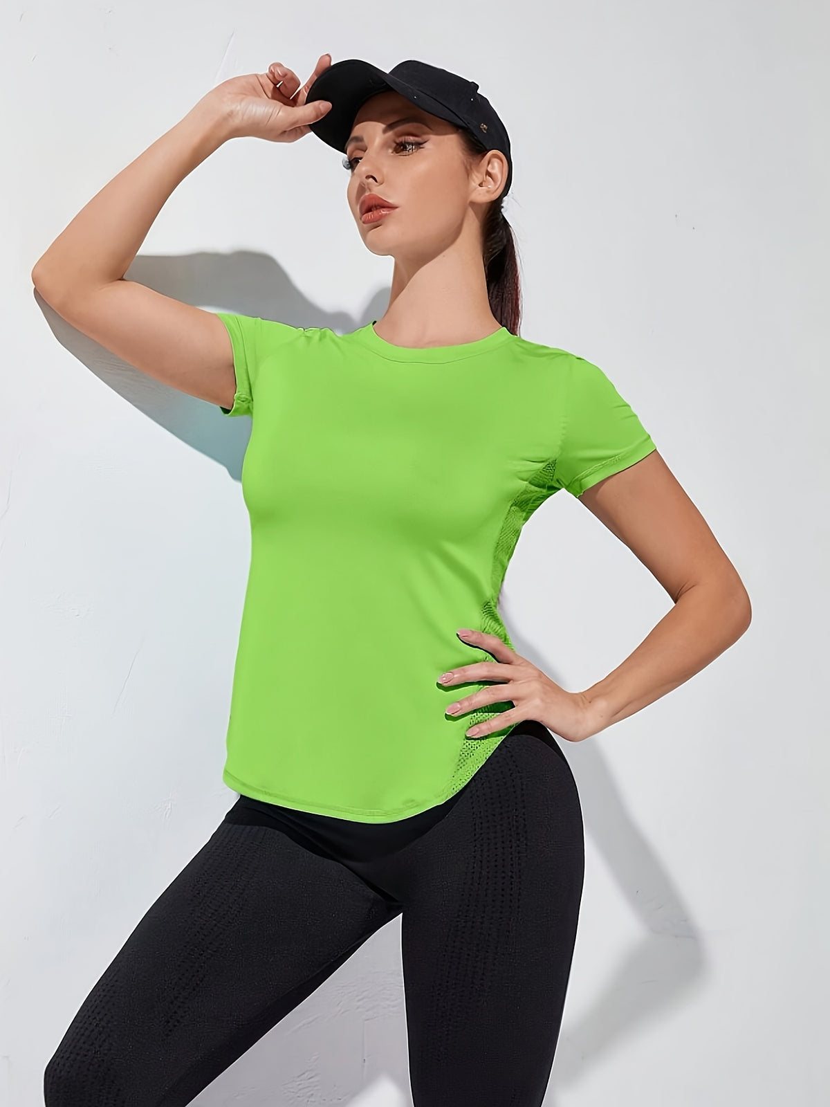 Quick Dry Running Tee - Yellow Green