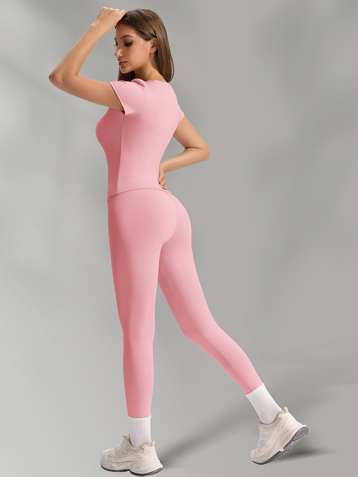Buttery Soft High Waist Leggings - Pink