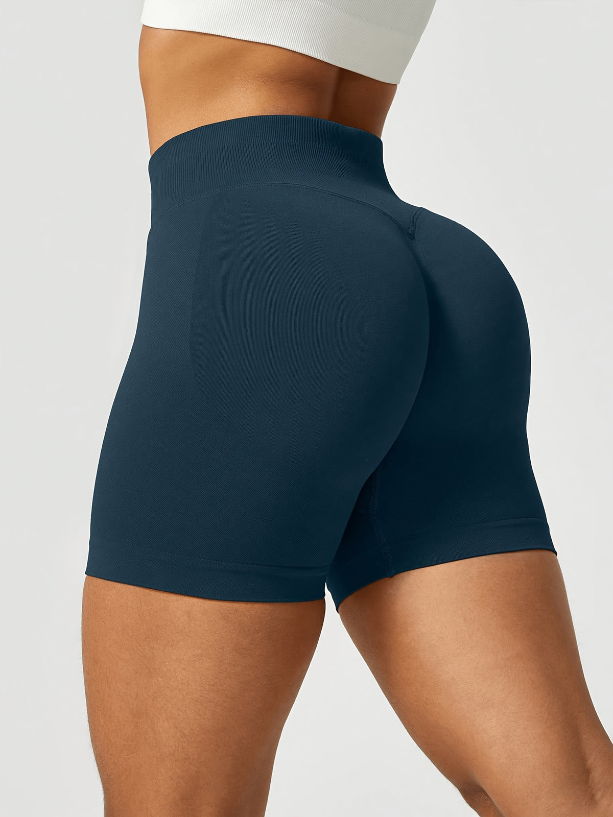 2 Pack Ribbed Shorts & Leggings - Navy