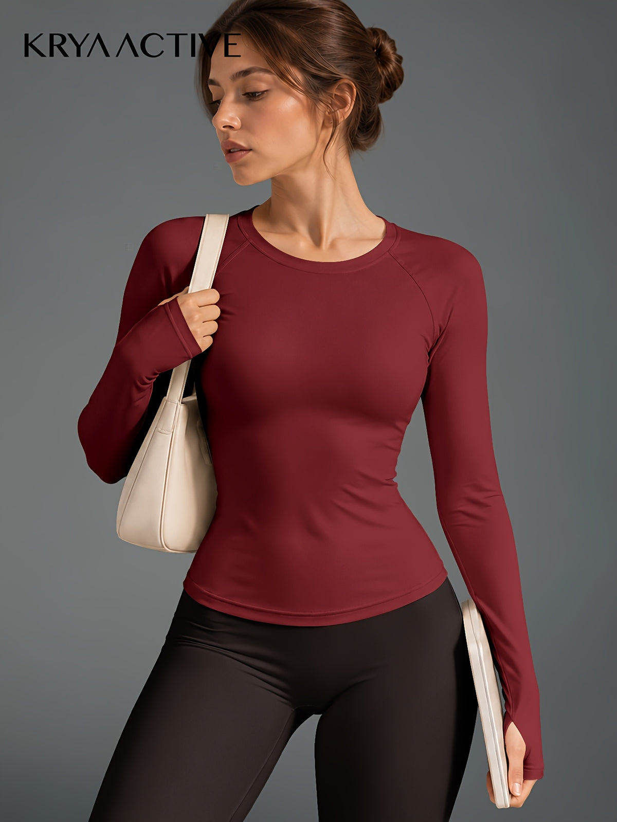 Raglan Thumbhole Base Layer Top - Red