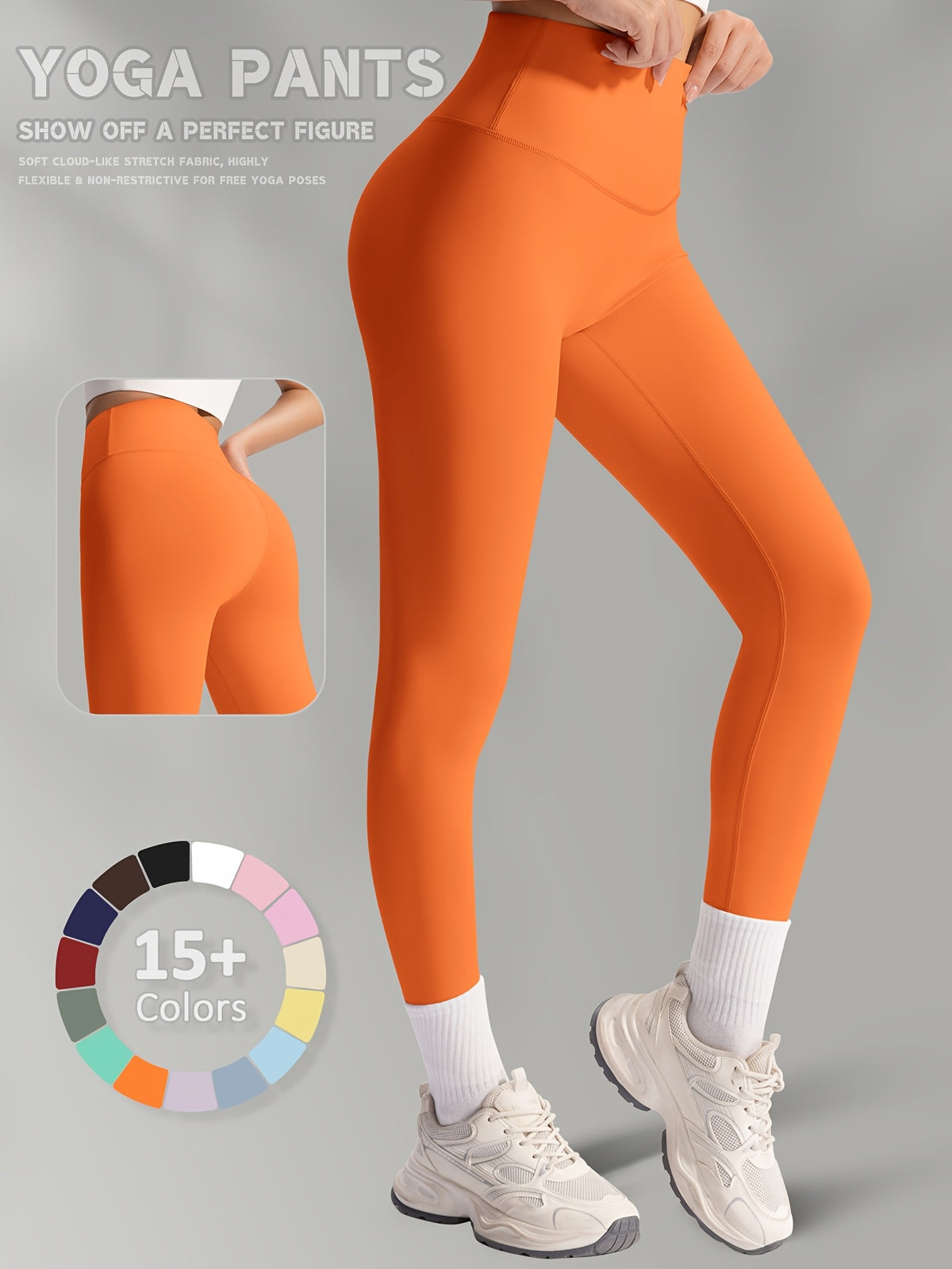 Buttery Soft High Waist Leggings - Orange