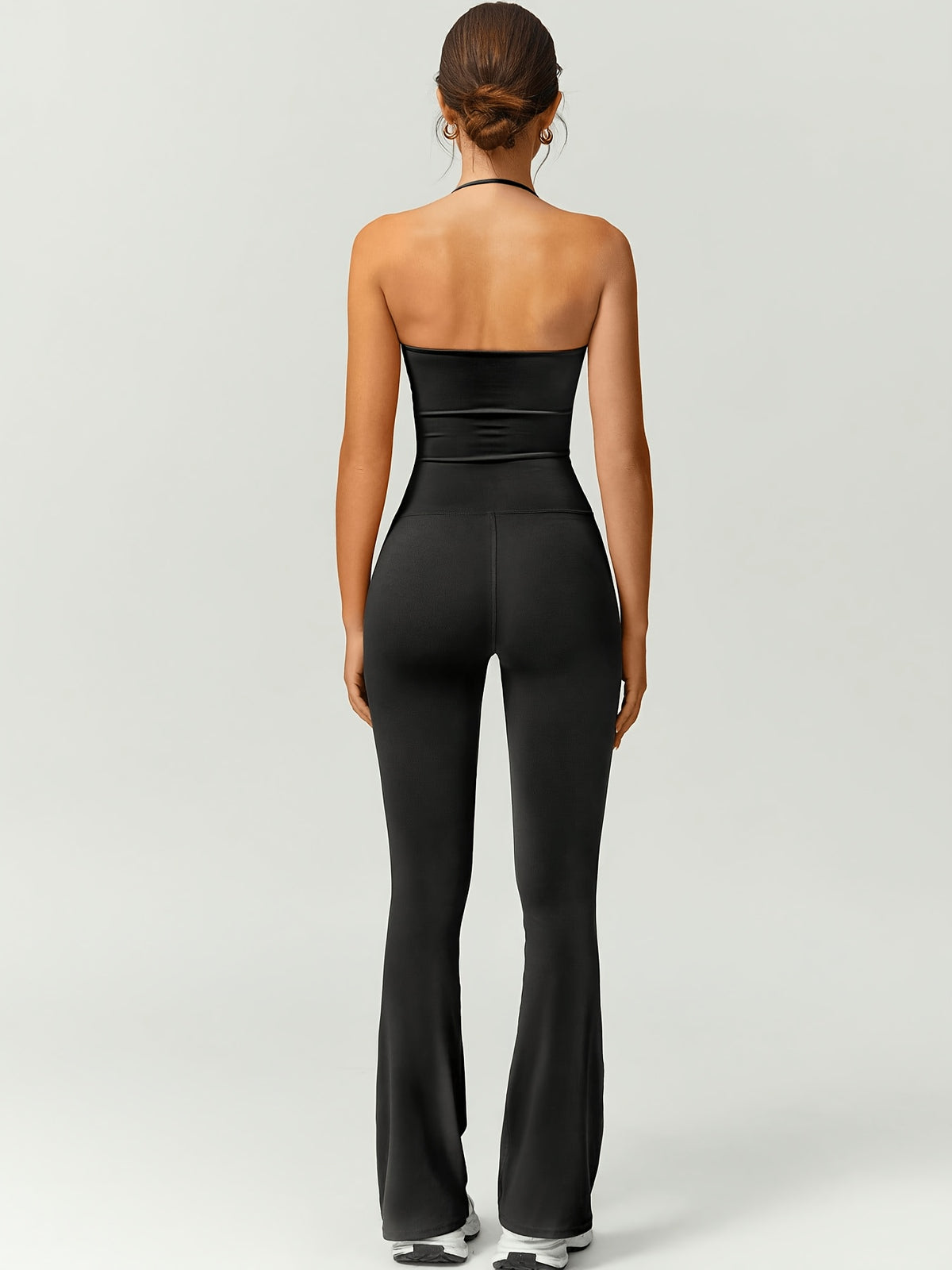 Strapless Flare Jumpsuit - Black