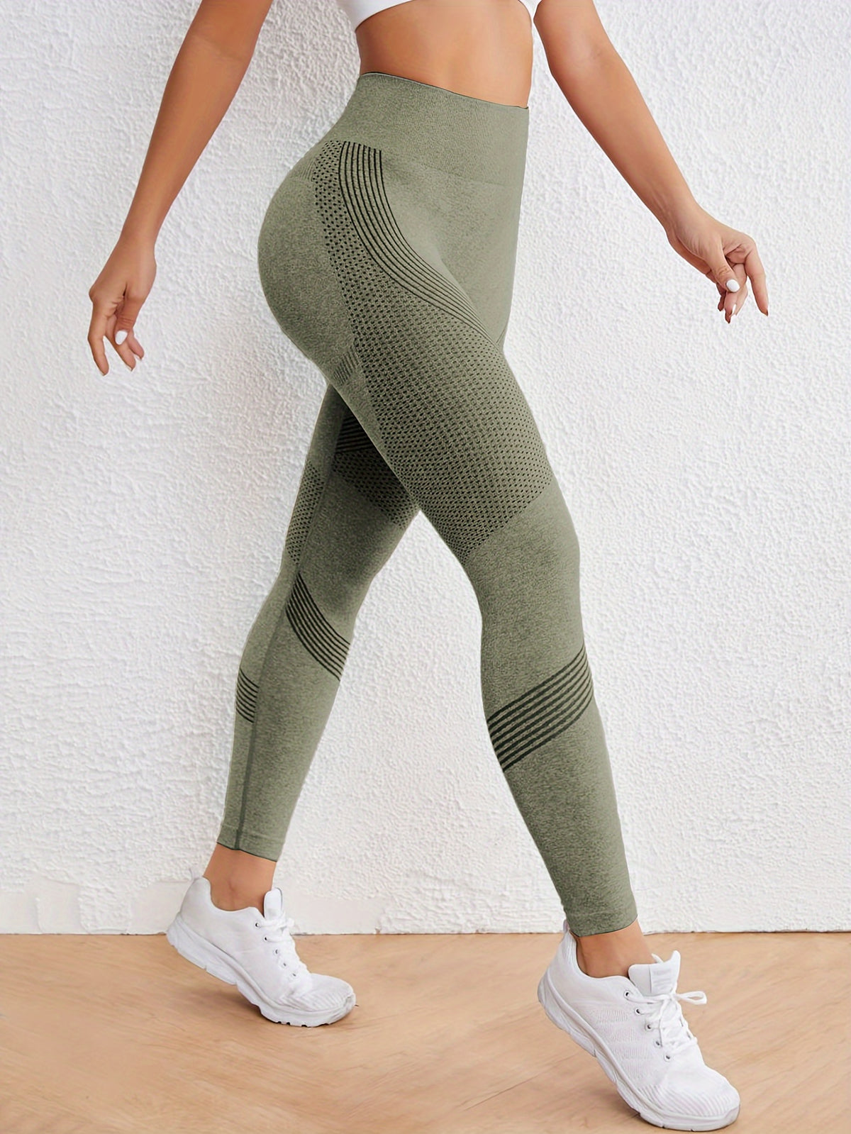 Seamless Contour Leggings - Fern Green