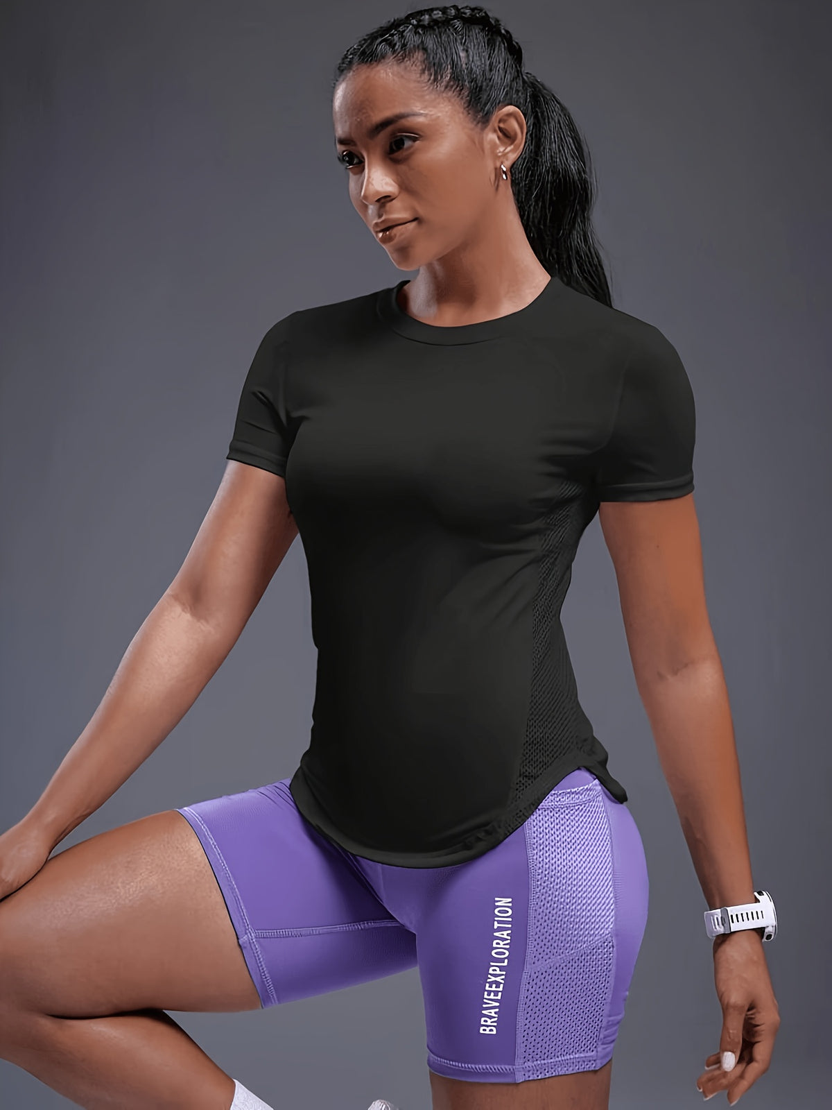 Quick Dry Running Tee - Black