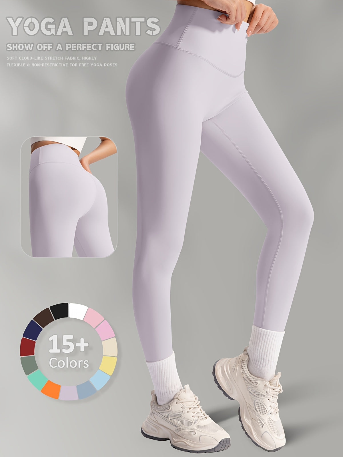 Buttery Soft High Waist Leggings - Lavender