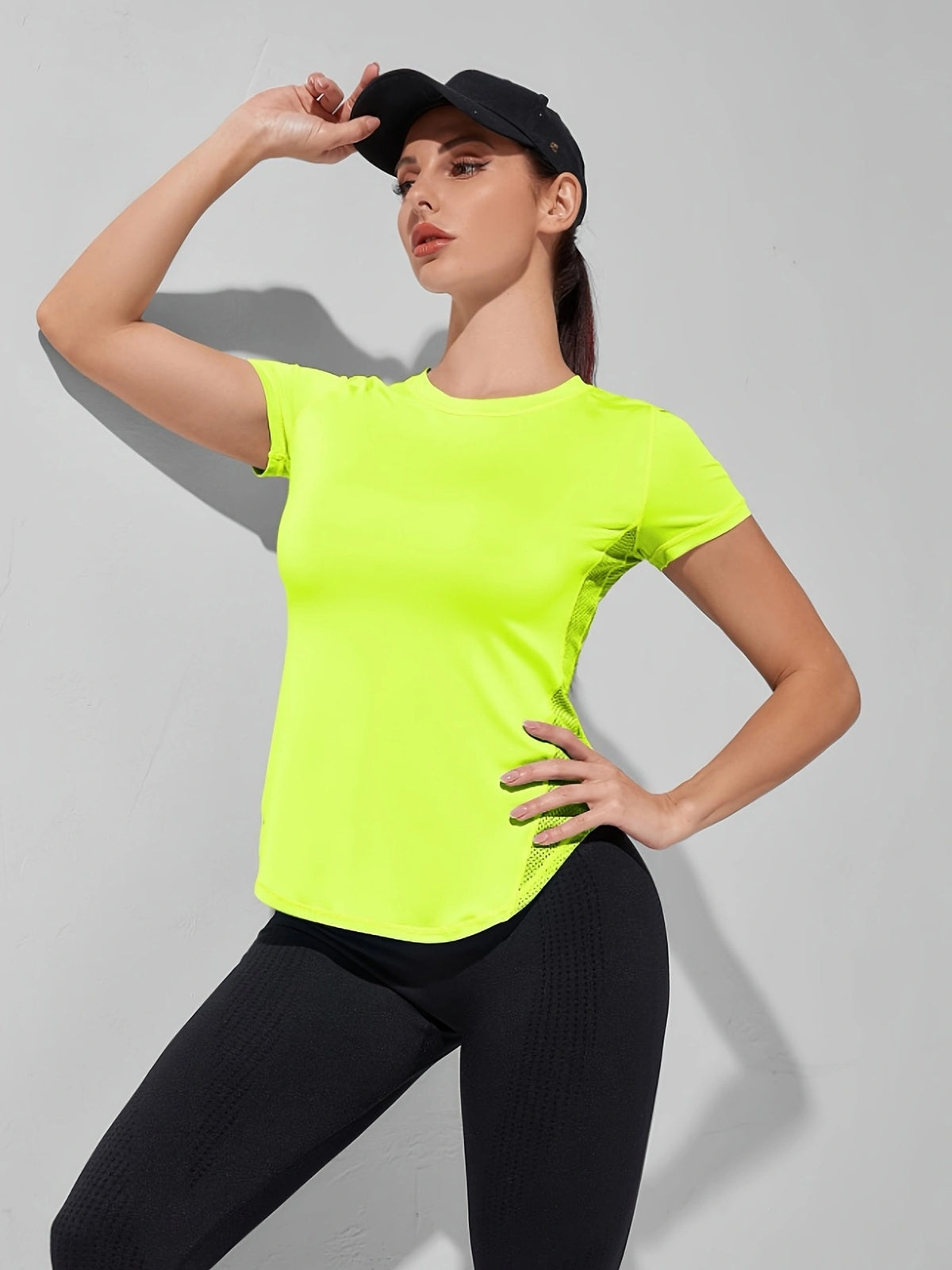 Quick Dry Running Tee - Fluorescent Green