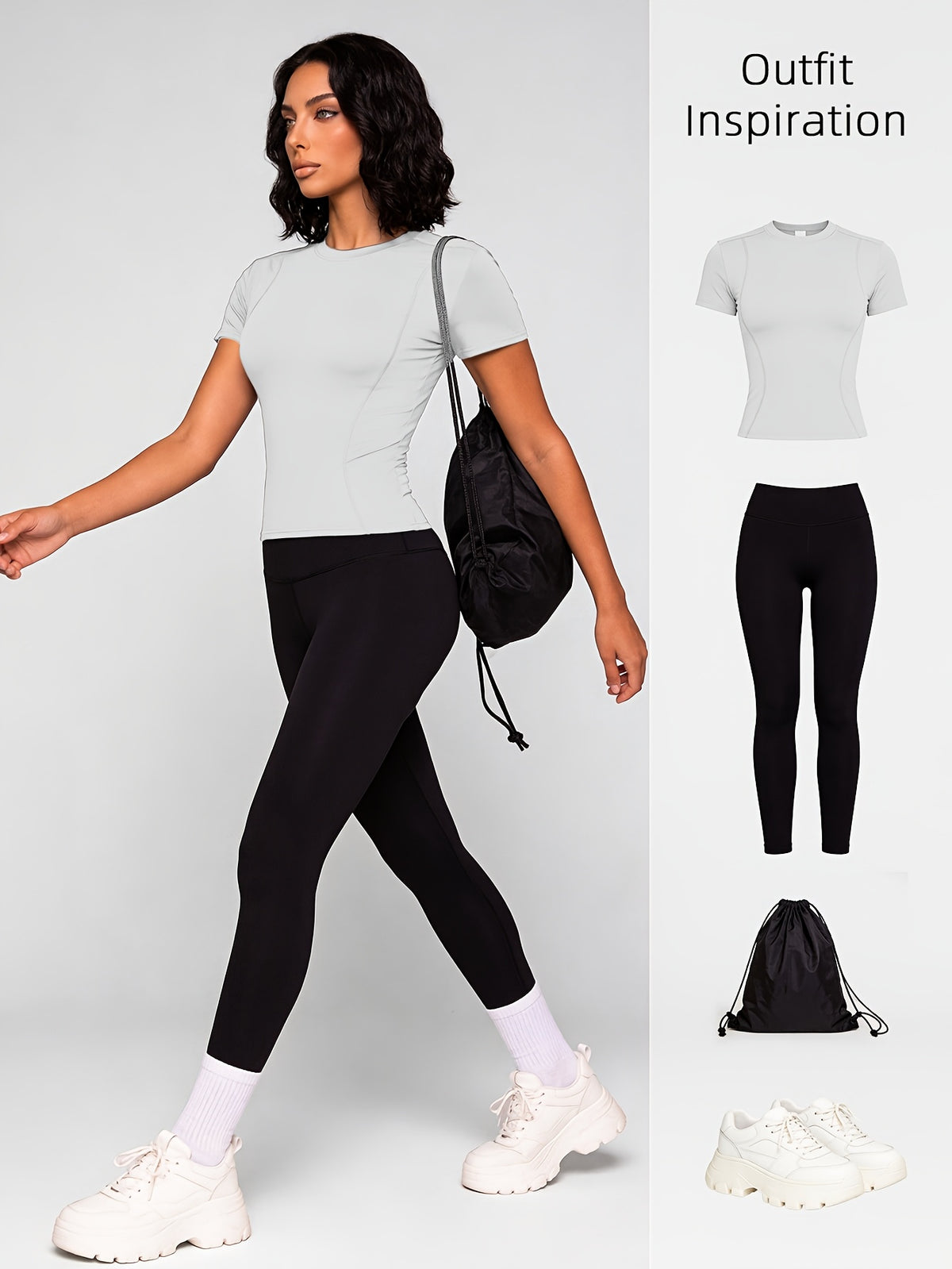 4 Pack Round Neck Slim Fit Tees - White