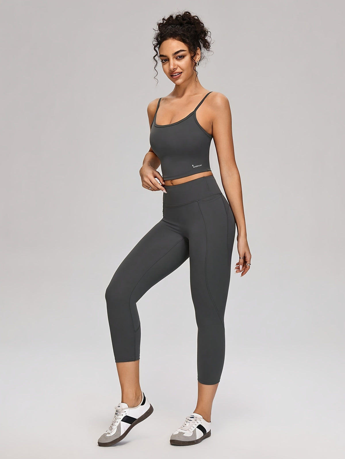 Lightweight Cami & Pants Set - Lead Grey
