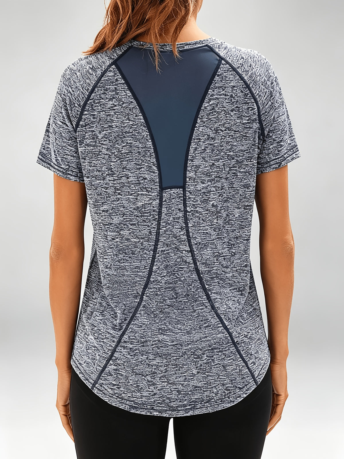 Raglan Sleeve Relaxed Sports Tee - Dark Blue